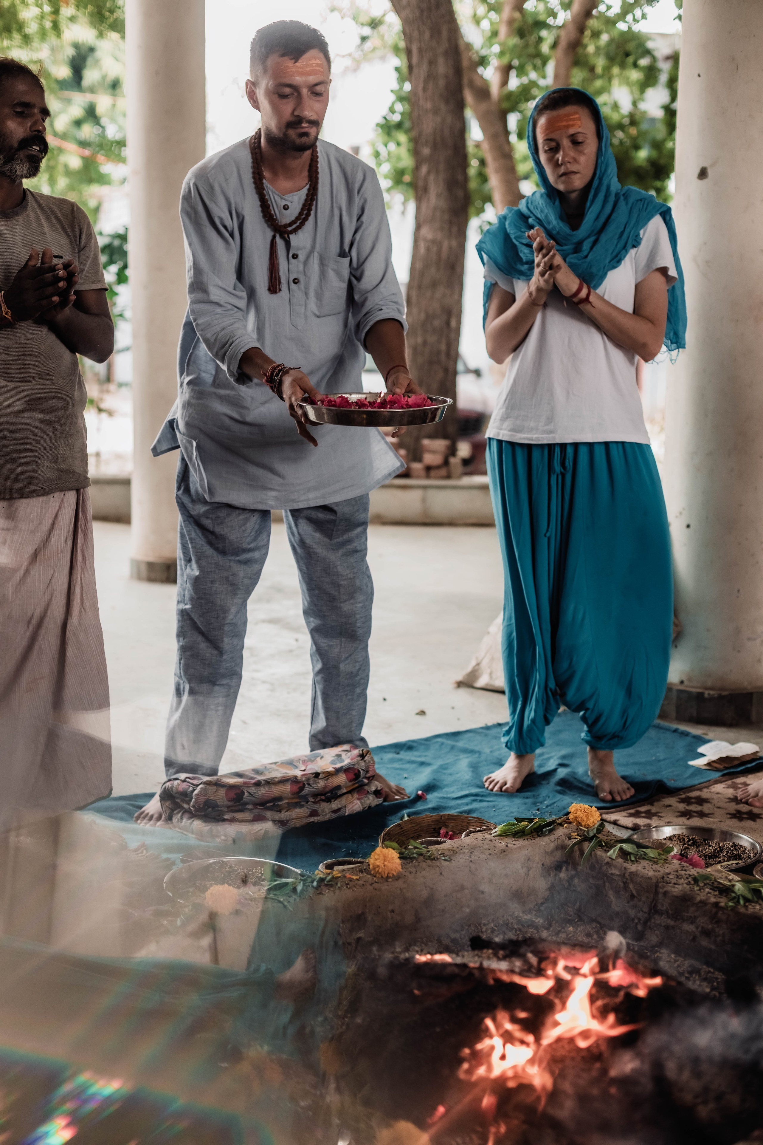 Pitri Paksha yagyas & poojas Devraha Baba ji ashram. Mariam Bagdasaryan