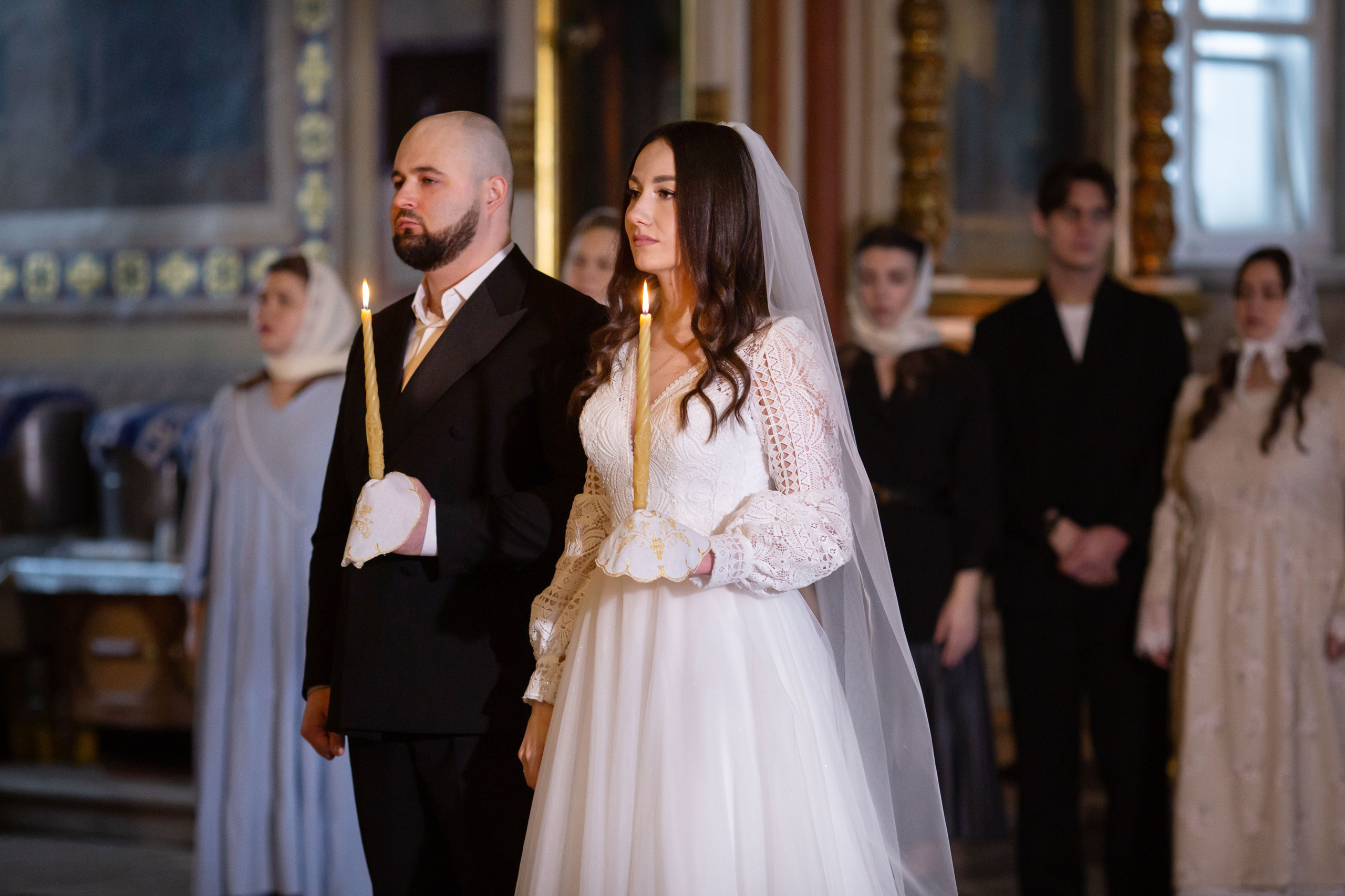 Венчание Дмитрий и Елена Воскресенский храм. Семейный и детский фотограф Анна Петракова