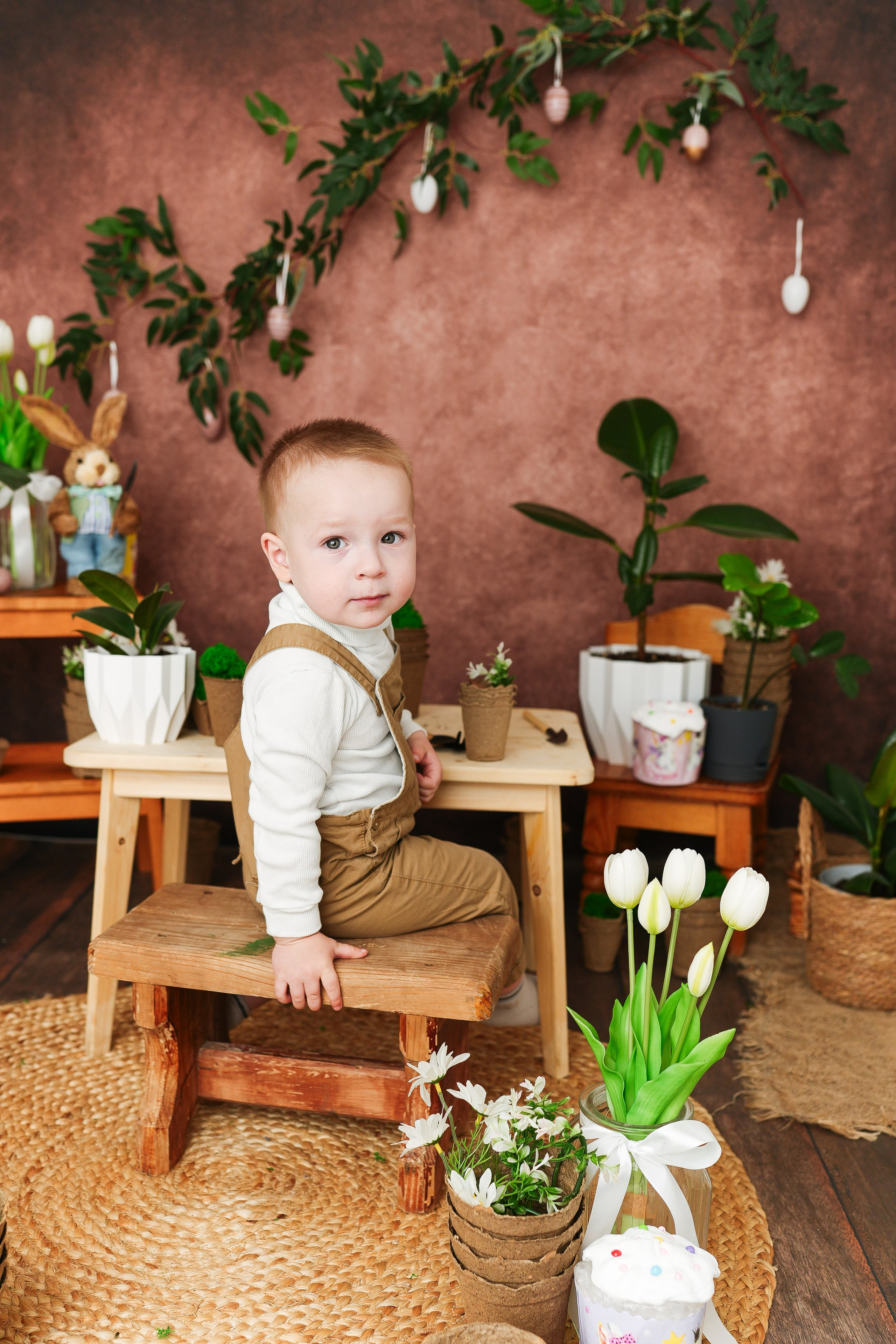 Маленький садовод. Фотограф новорожденных и детский фотограф в Екатеринбурге Ксени