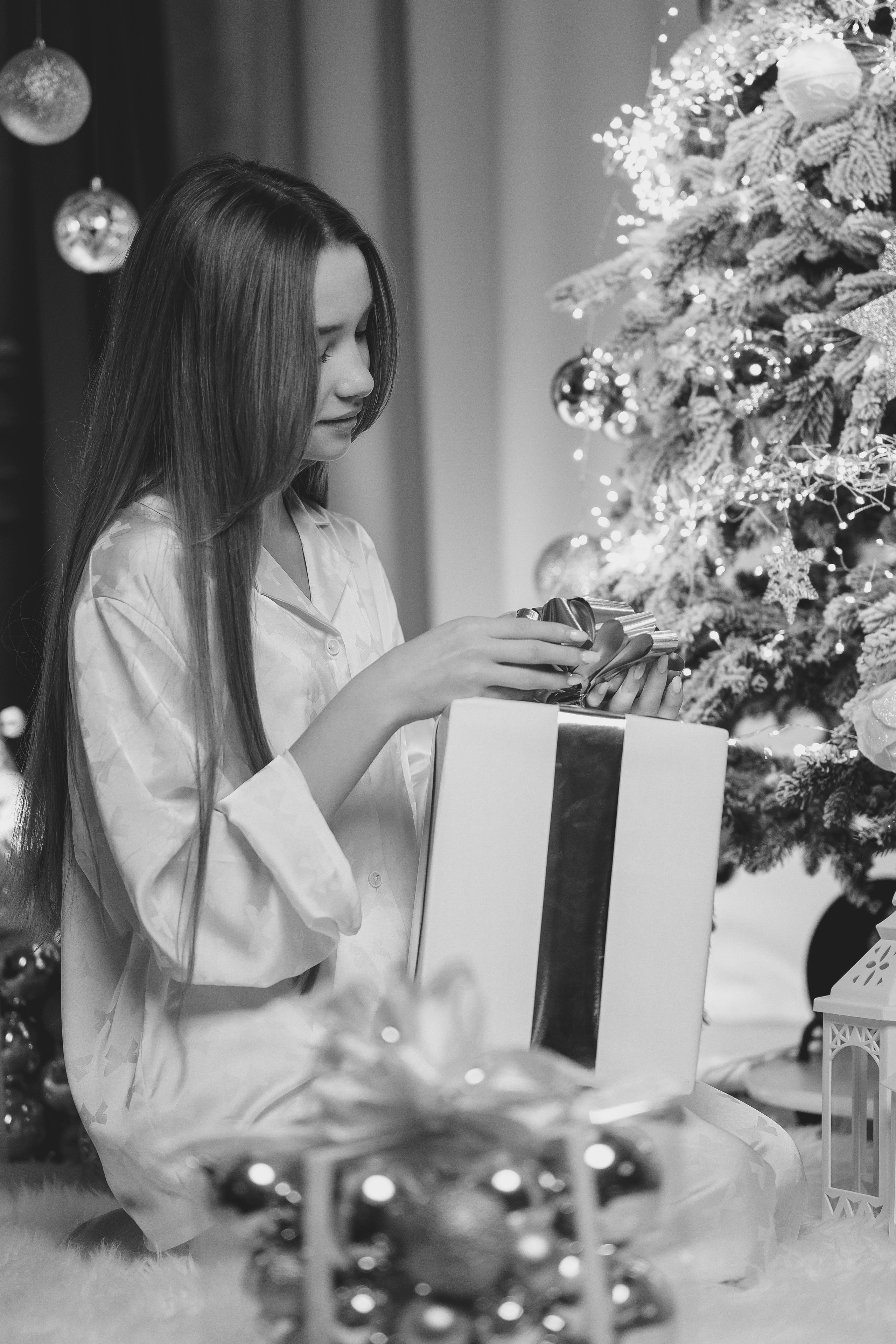 Чб новогодний стиль. Фотограф Регина Барская, Калуга