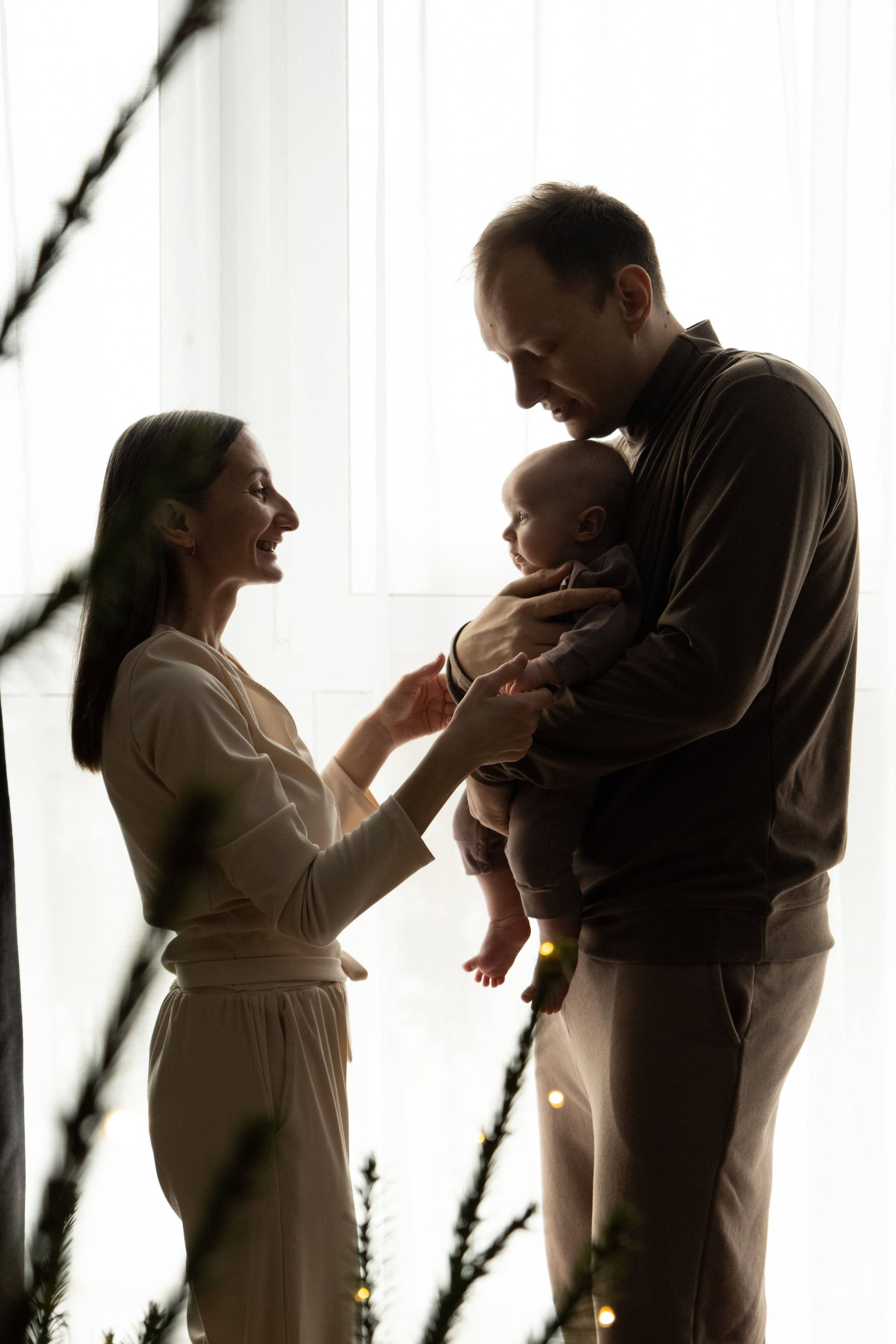 Домашняя новогодняя фотосессия с малышом. Фотограф видеограф Ольга Василевская