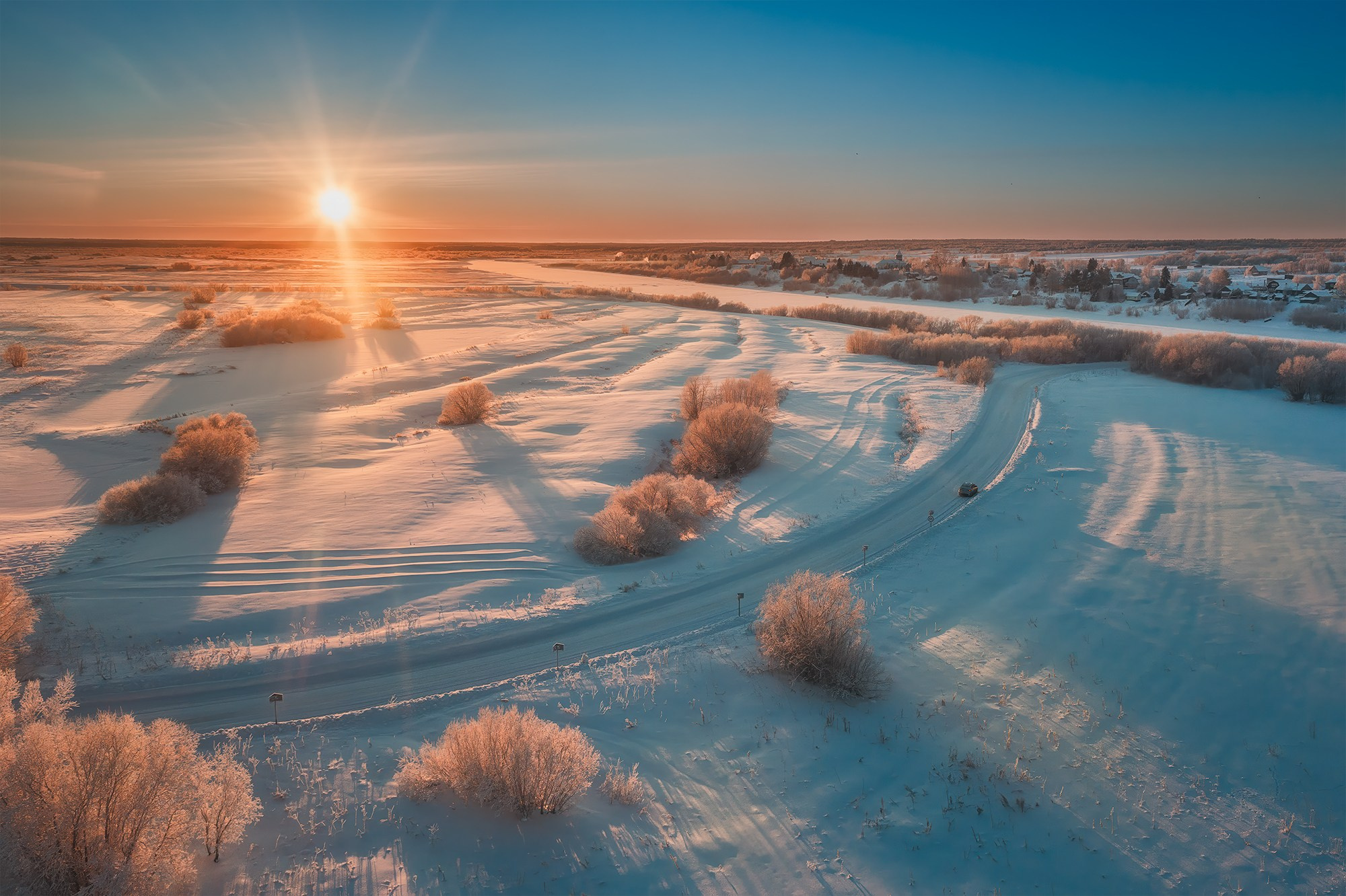 Пейзаж. Аэросъемка в Архангельске, Александр Ермолин