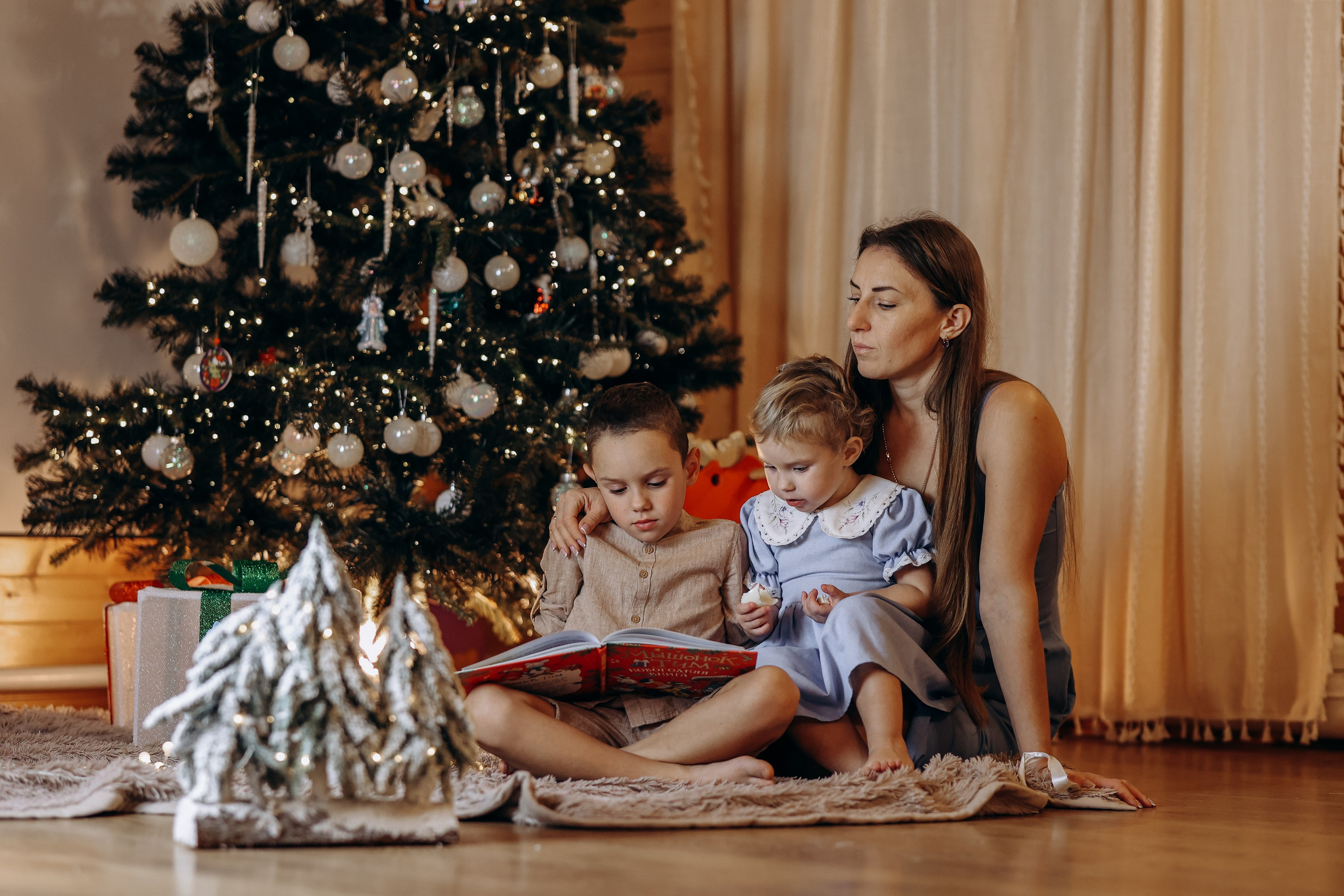 Новогодняя история для Агаты и Левы. Детский и Семейный фотограф Елена Карпушина