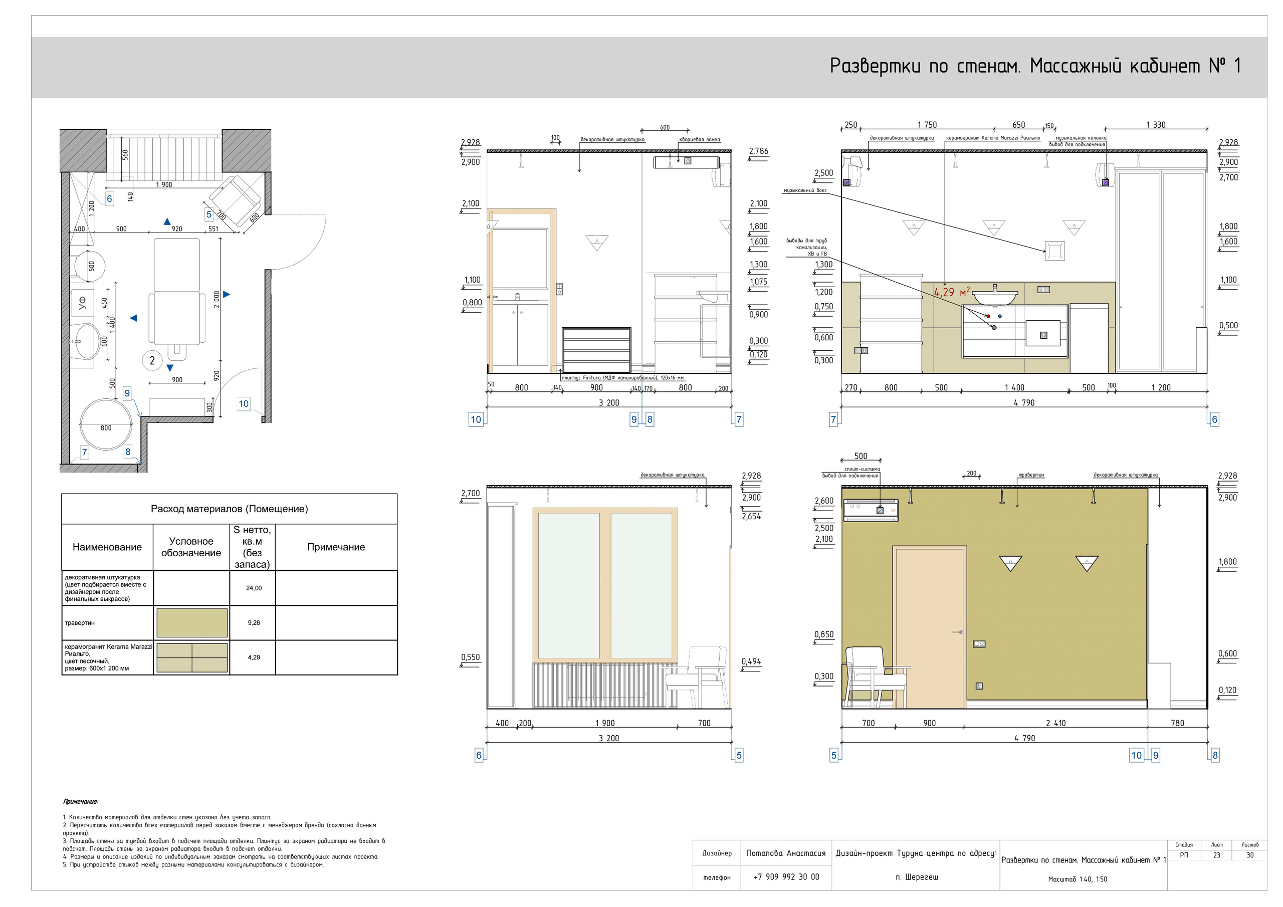 Массажный центр Turuna. LACONICA INTERIOR DESIGN
