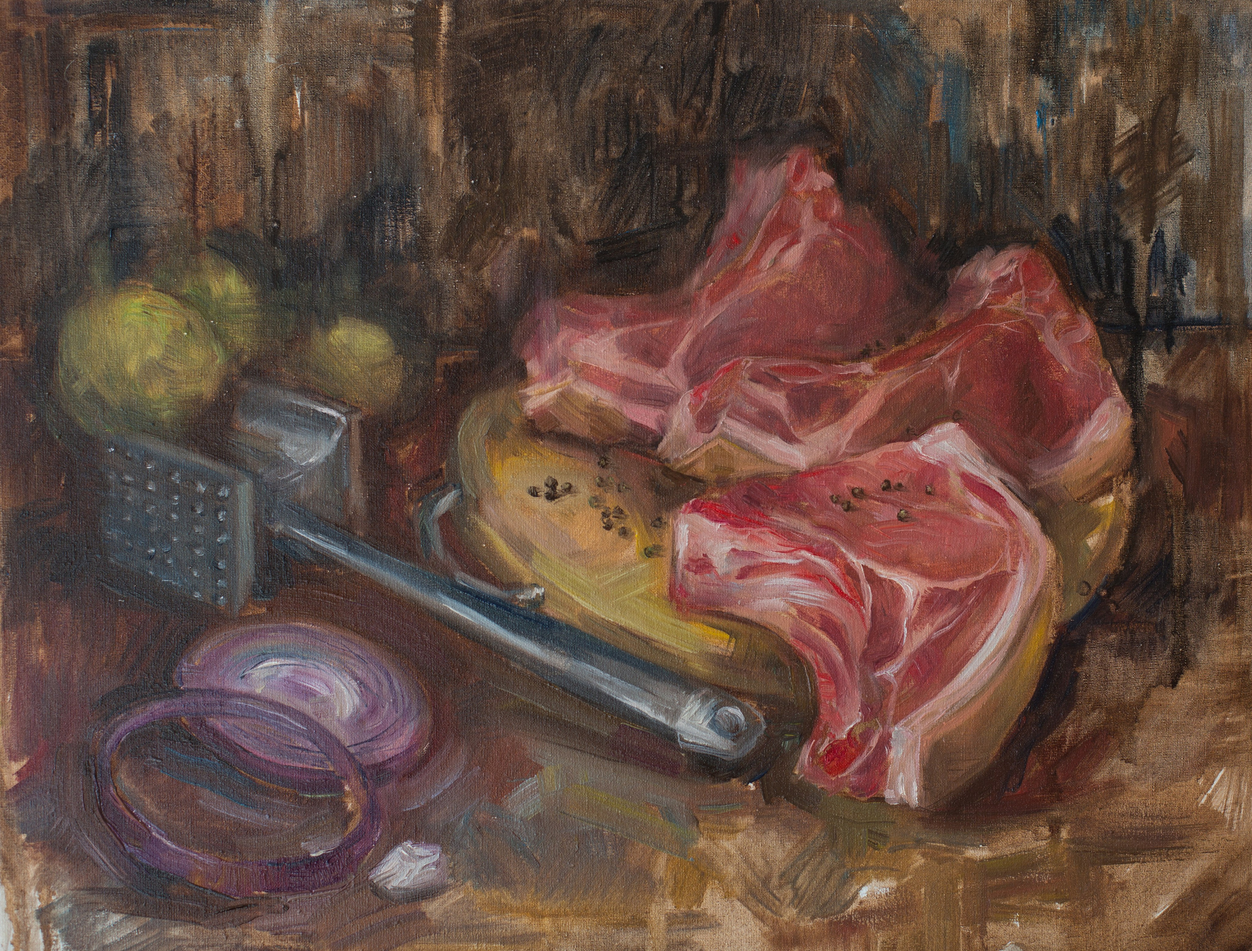 Масло. Художник