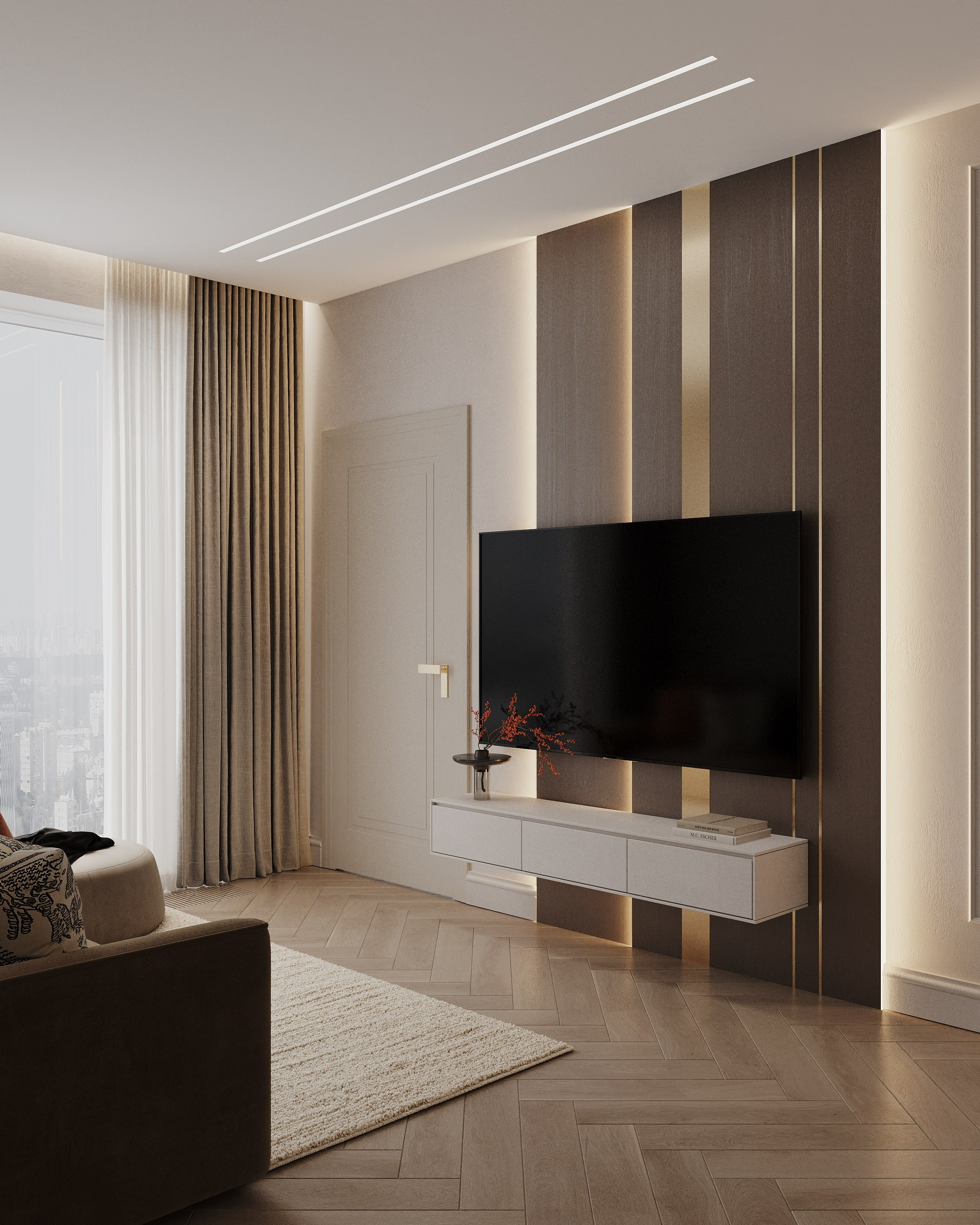 ЖК Наука 73 кв.м, г. Санкт-Петербург. 3d визуализатор Анастасия Науменко