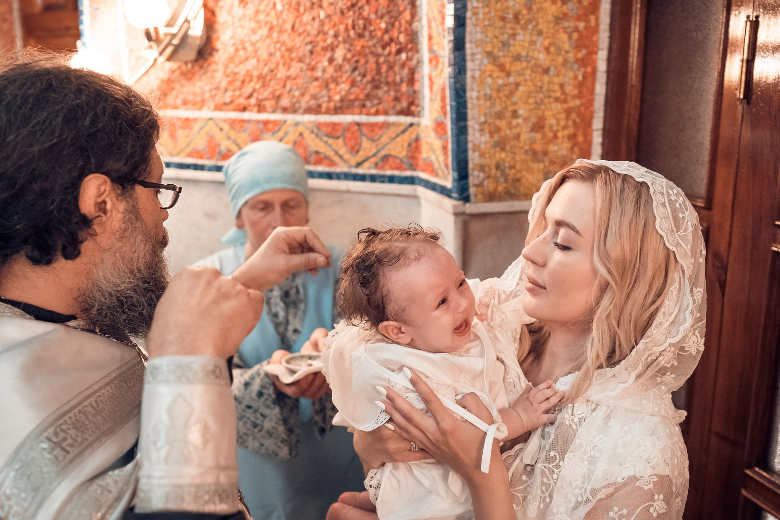 Крещение в Свято-Троицком монастыре Симферополь. Церковный фотограф Севастополь