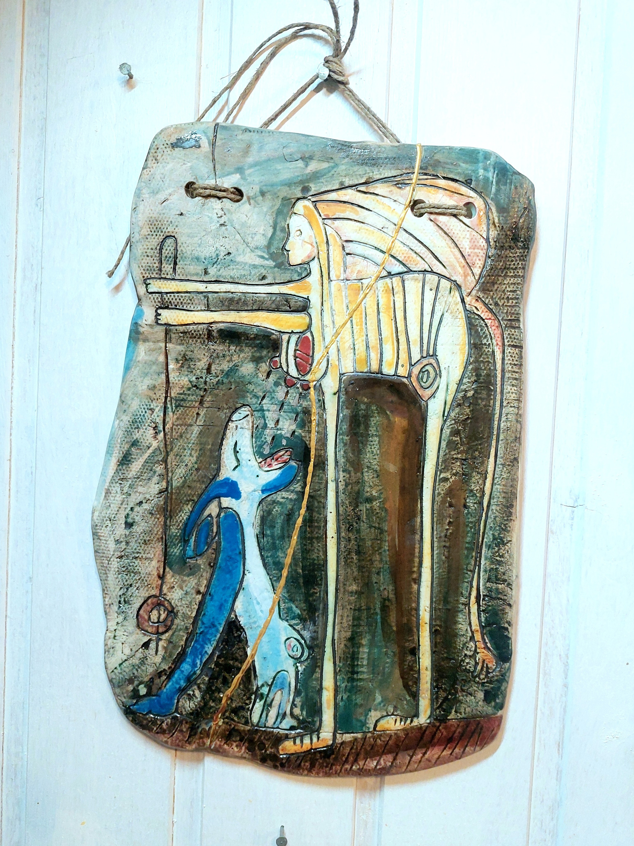 Голубой щенок. Керамика с историей. Елена Рогалёва