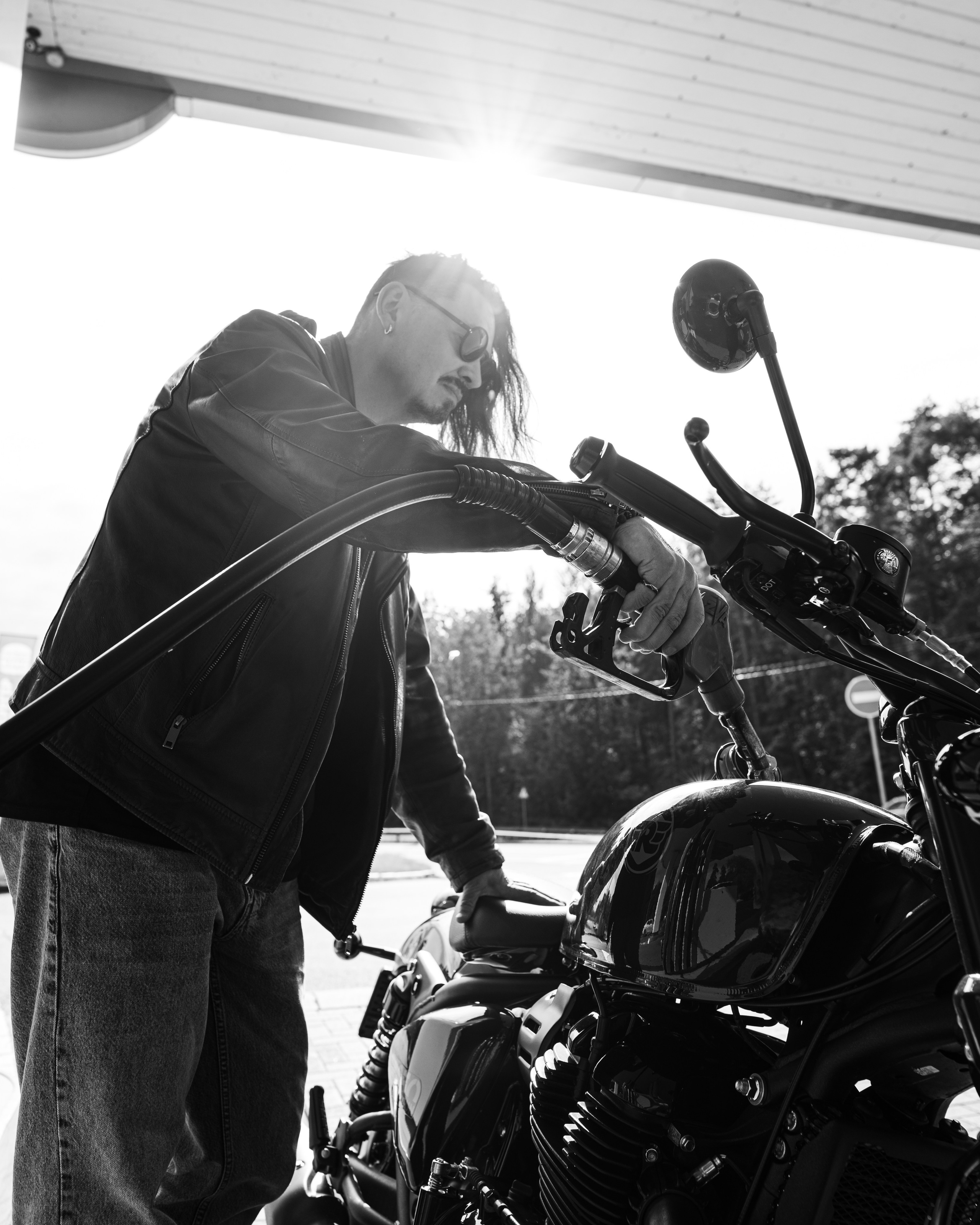 Портретная фотосессия с байкером. Портретный фотограф Санкт-Петербург Арнольд