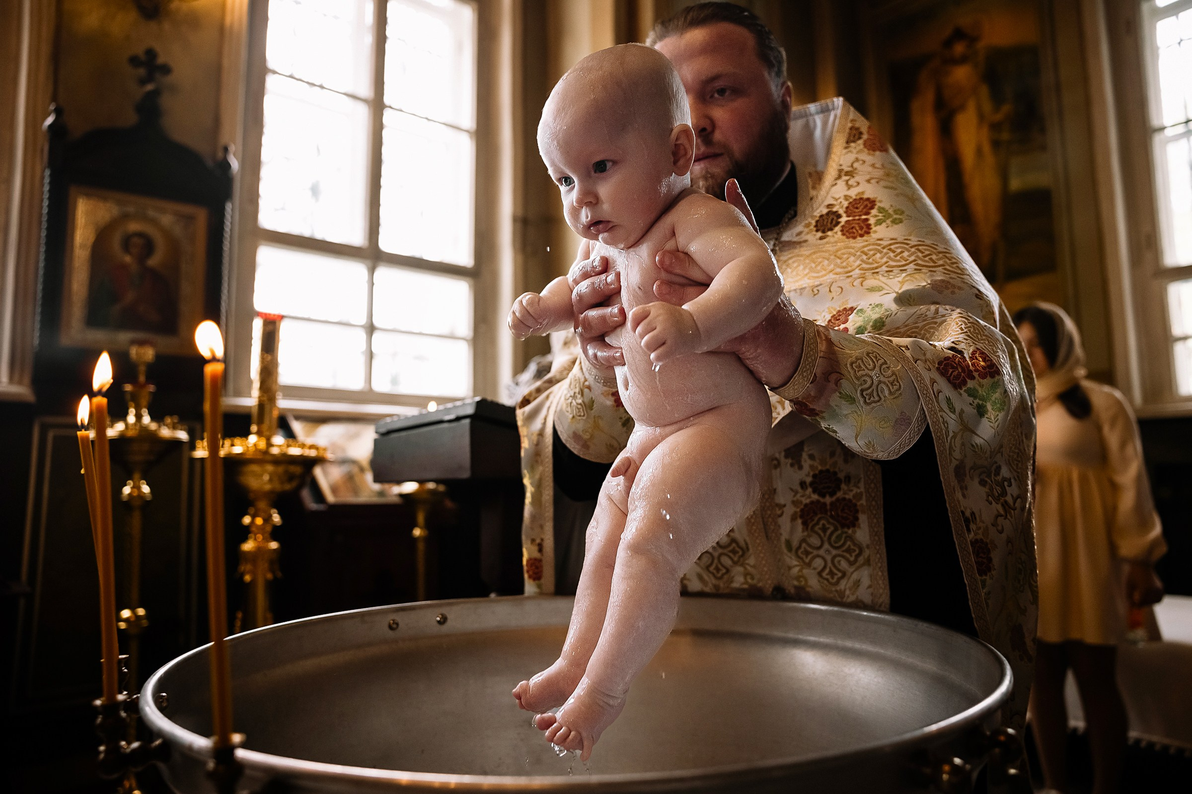 Крещение Александра. Семейный и свадебный фотограф в Москве Леванова Александра