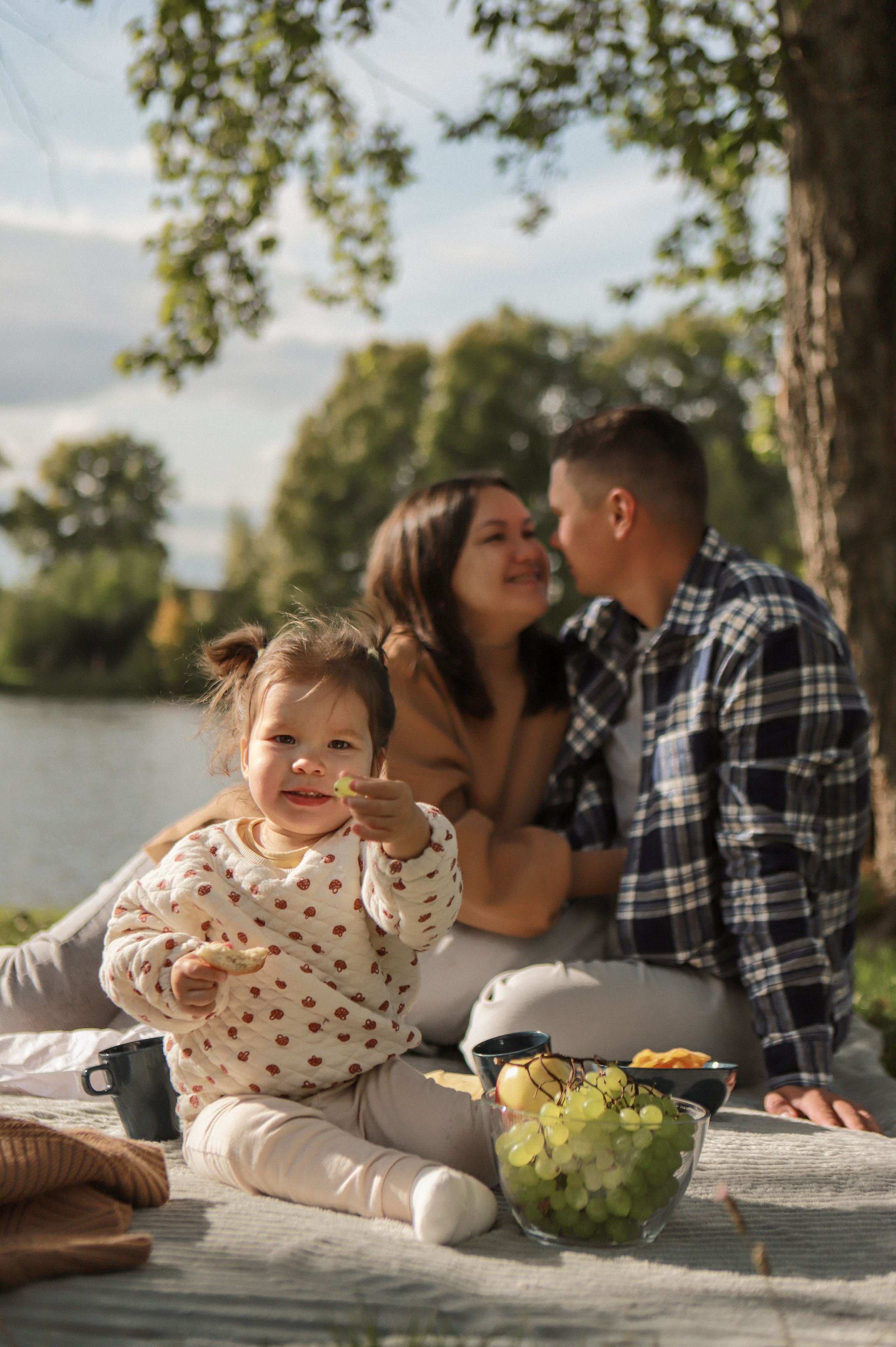 Семейная фотосессия - Теплый осенний пикник с маленьким Счастьем. Семейный и женский фотограф Кемерово Мария Степ