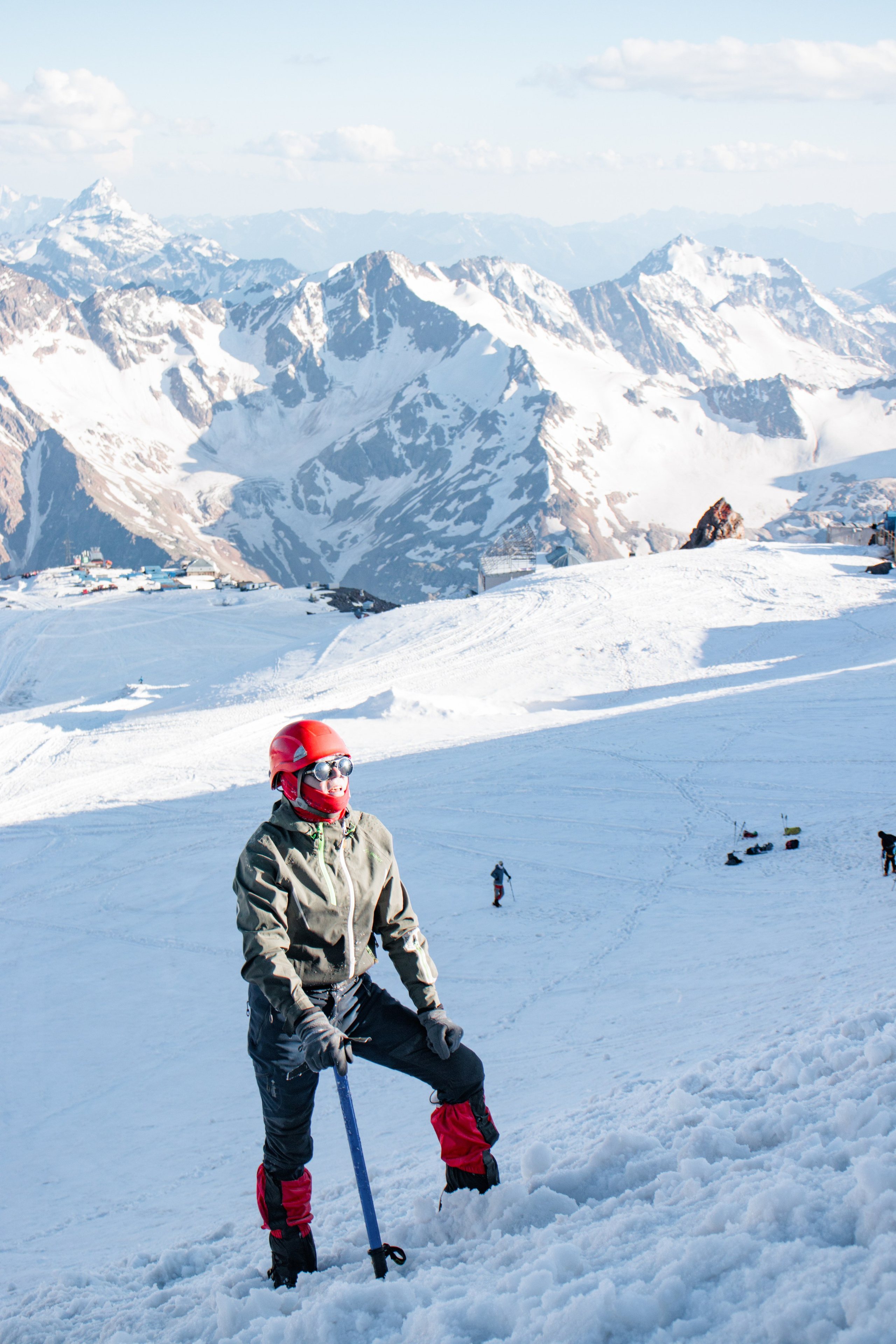 Снежно-ледовые занятия. Фотограф на трекинг и восхождение Эльбрус, Приэльбрусье. Елизавета Бобок