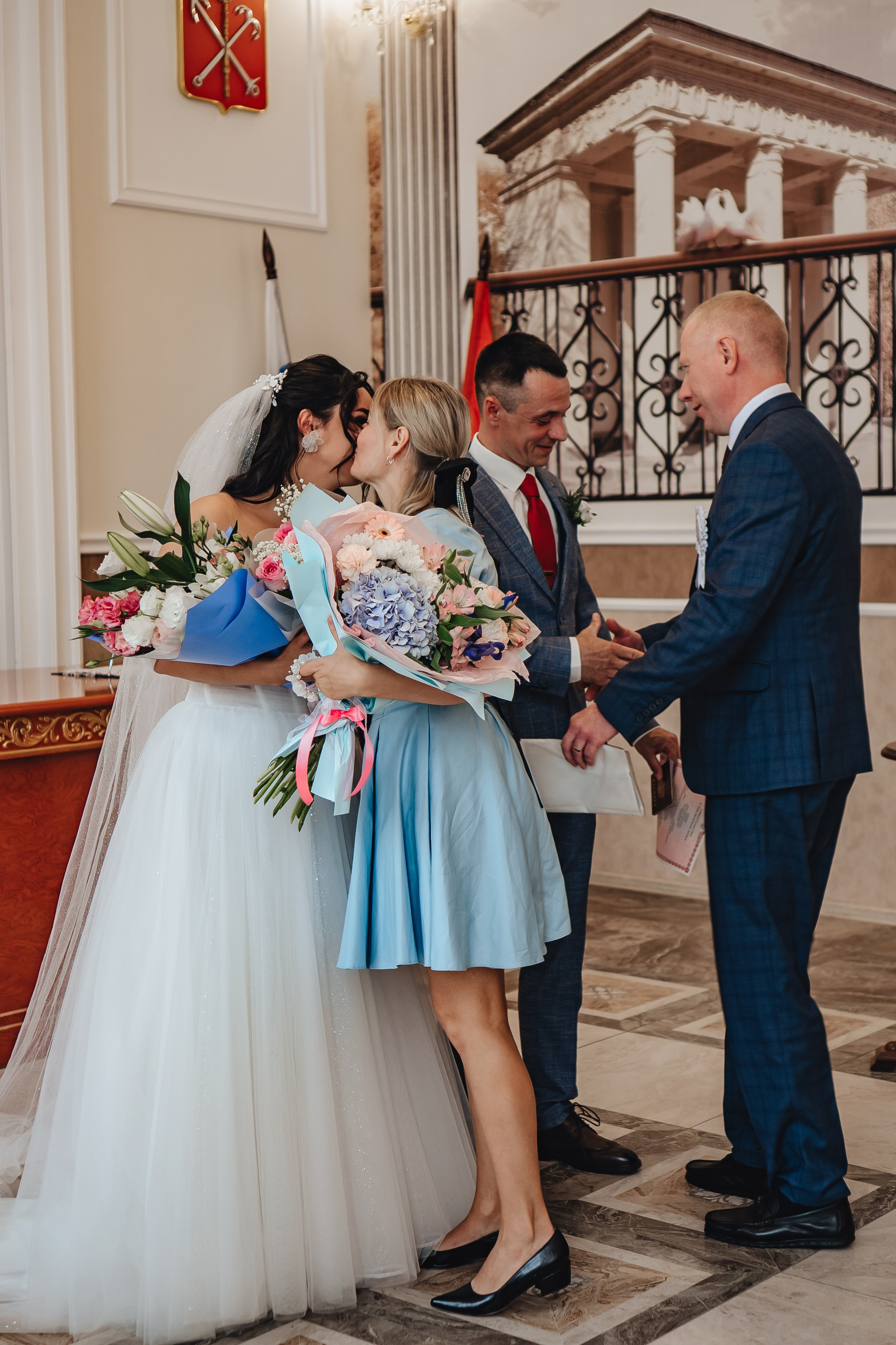 СВАДЕБНАЯ СЬЕМКА В ЗАГСЕ НА МОСКОВСКОМ ПРОСПЕКТЕ. Профессиональный фотограф, Санкт-Петербург — Виктория Богомолова