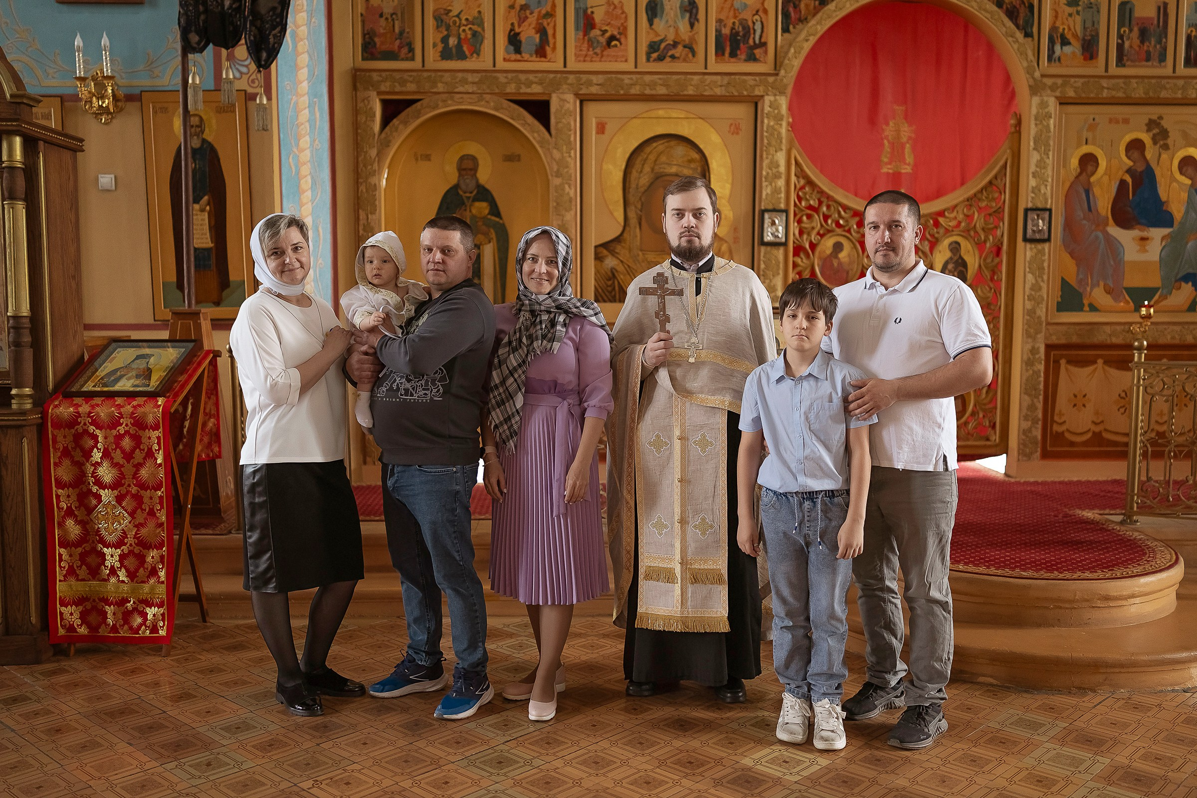 Крещение Матвея. Семейный и свадебный фотограф в Москве Леванова Александра