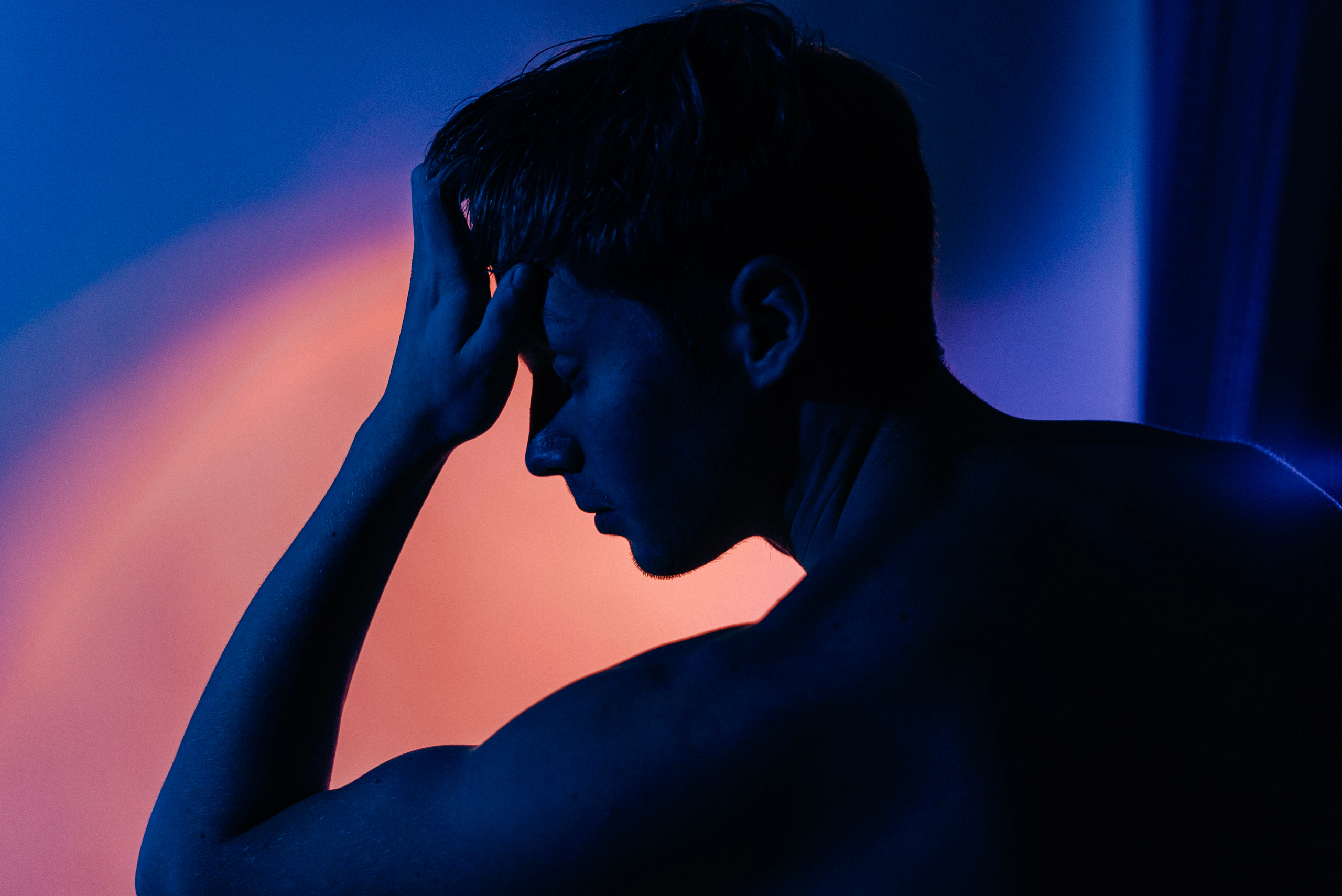 Портретная мужская фотосессия в студии. Фотограф Анна Кулинская | Москва