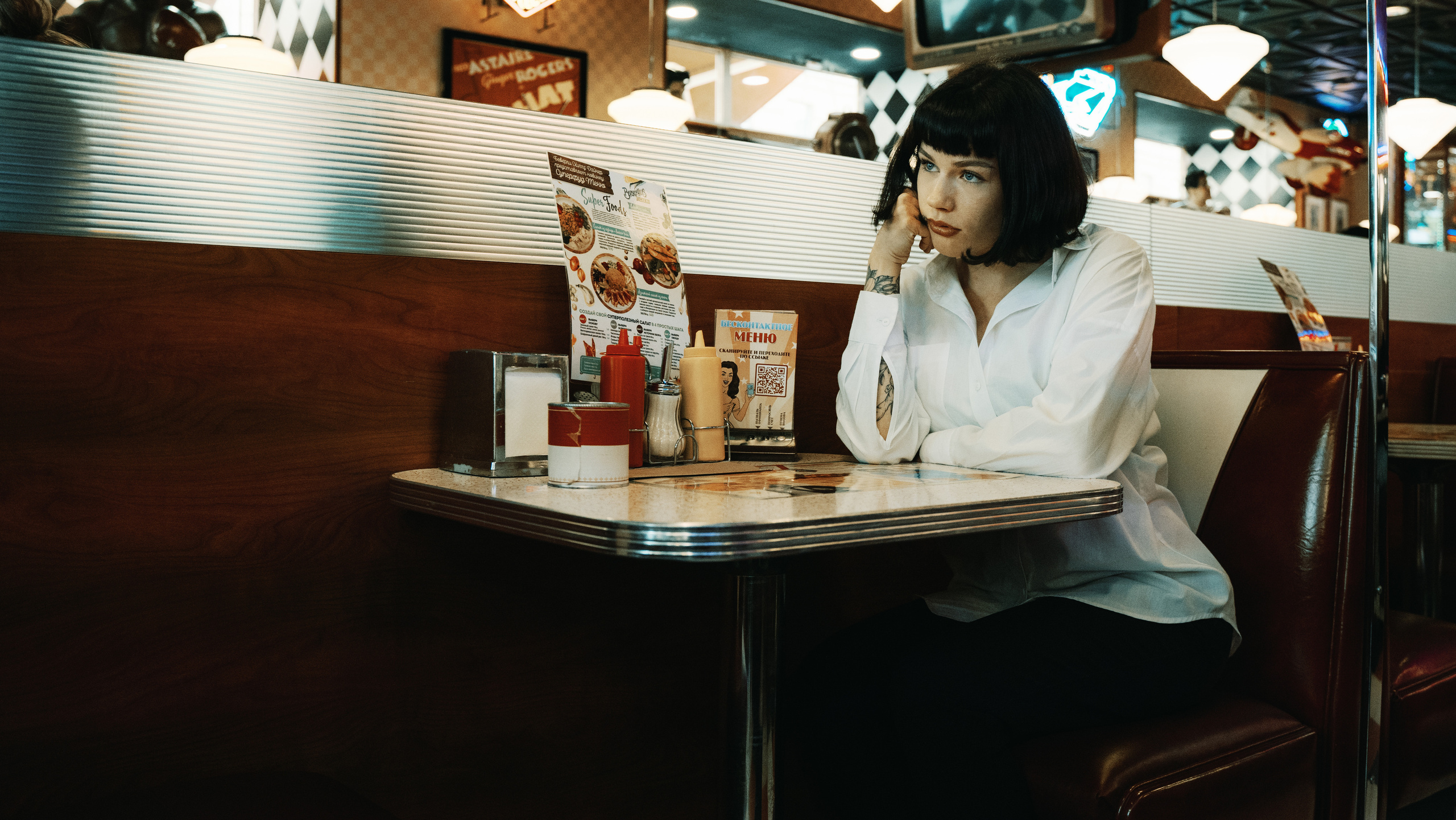 Фотосессия в американском кафе в Москве