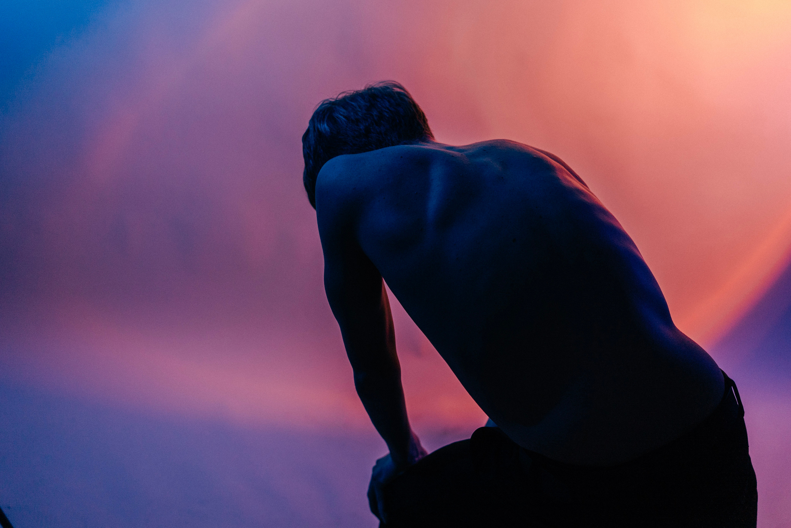 Портретная мужская фотосессия в студии. Фотограф Анна Кулинская | Москва