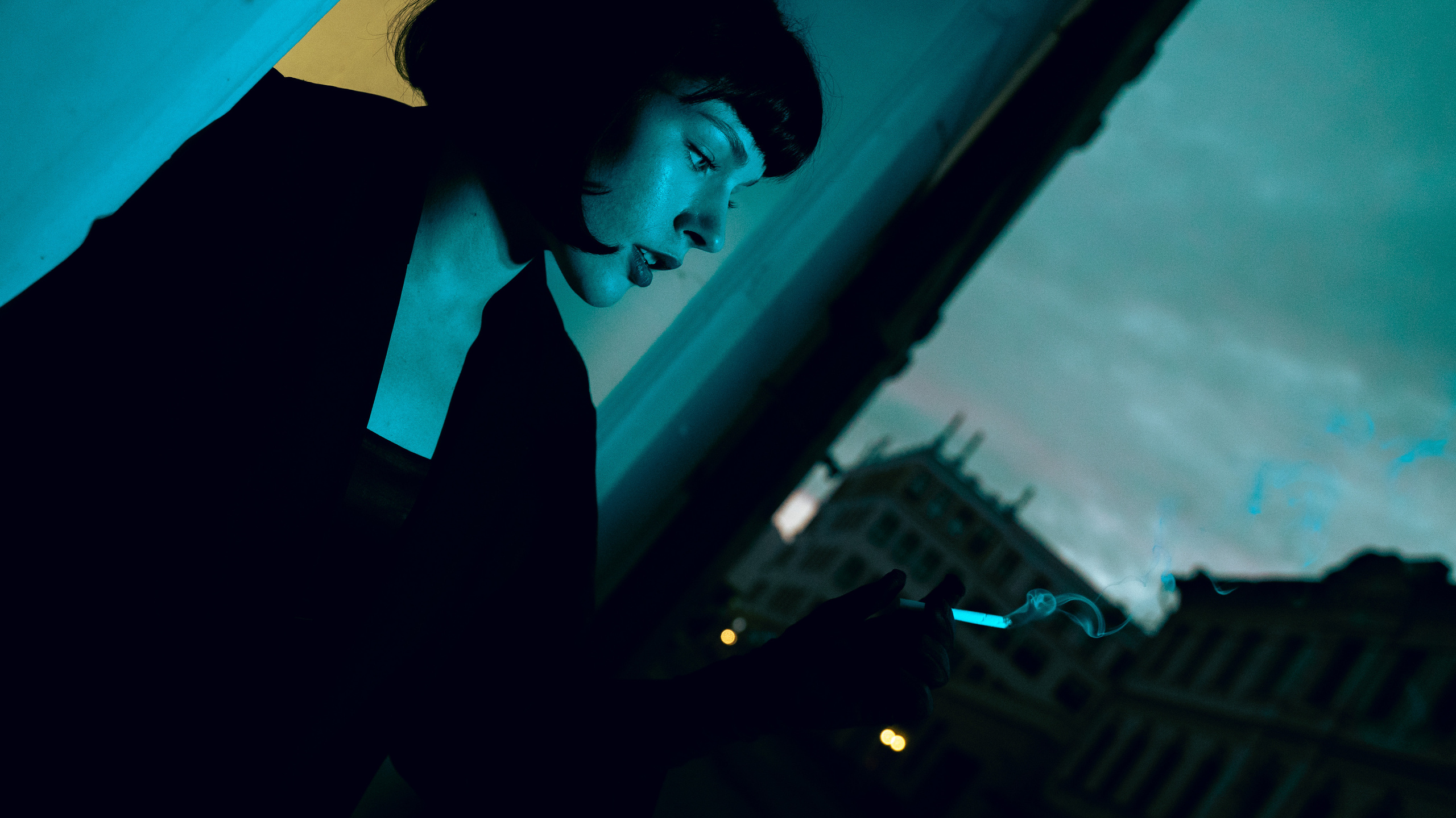 Съемка с цветным светом в Москве