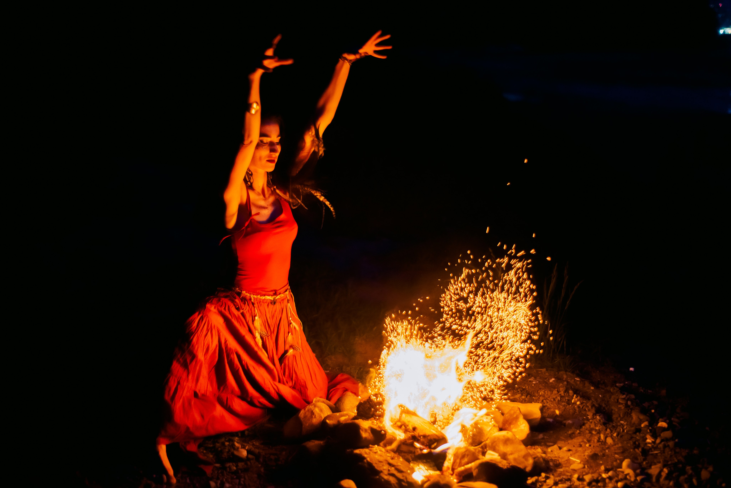 У костра. Семейный и женский фотограф Лоо Краснодар Сочи Энем Татьяна Трибурт