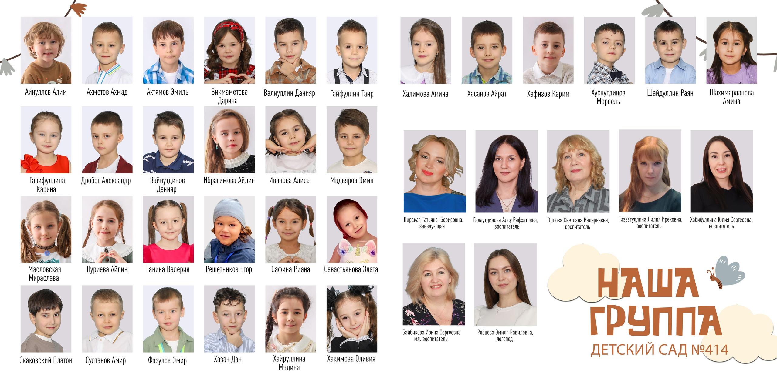 Альбом 20×20 Детский сад 414. Детская фотостудия Виктории Шараповой