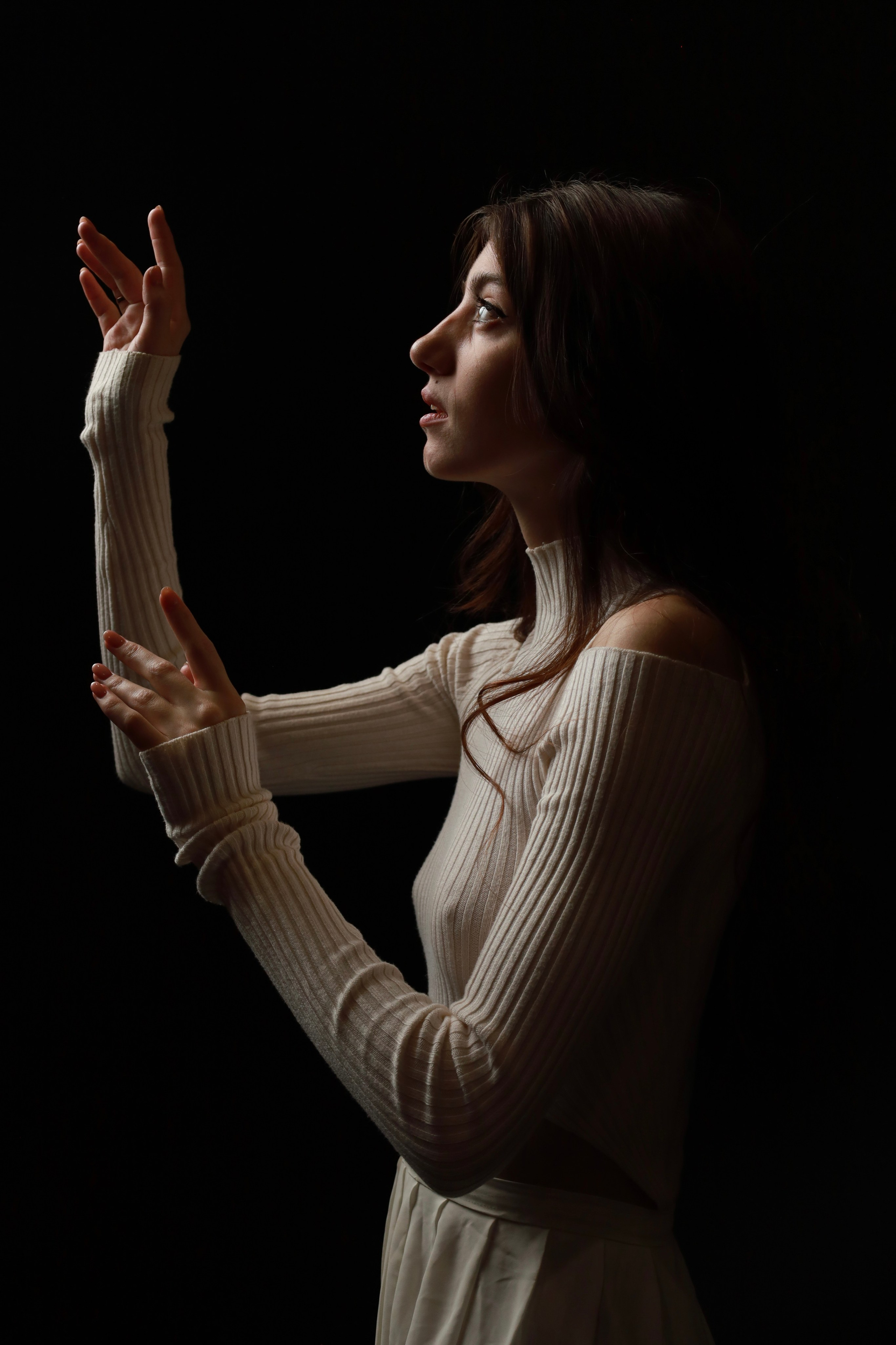 Валерия. Воздушная фотосъемка в студии. Портретный фотограф Панферова Регина г. Санкт-Петербург, г. Казань