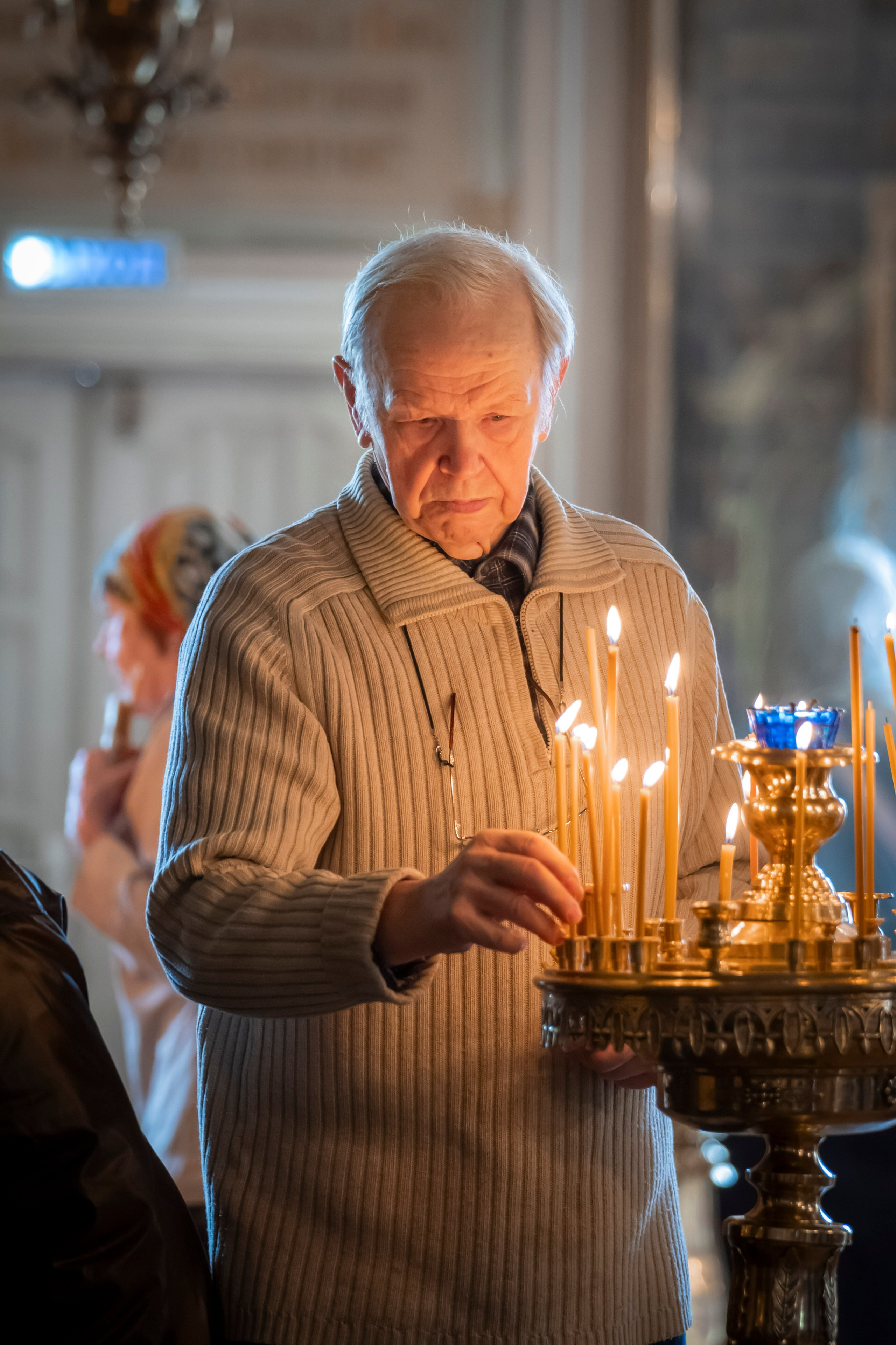 Богородский храм. Благовещение. Божественная Литургия. Антон и Татьяна Денисенко — В храме