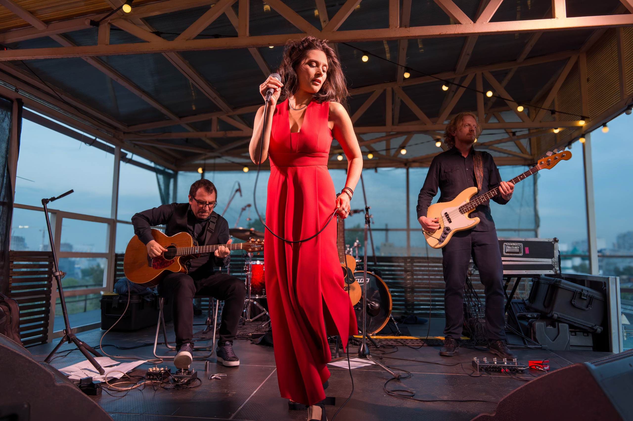 Женя Любич — летний концерт в Москве на крыше 6 июня 2024 года. Сайт фотографа Сергея Абрамова