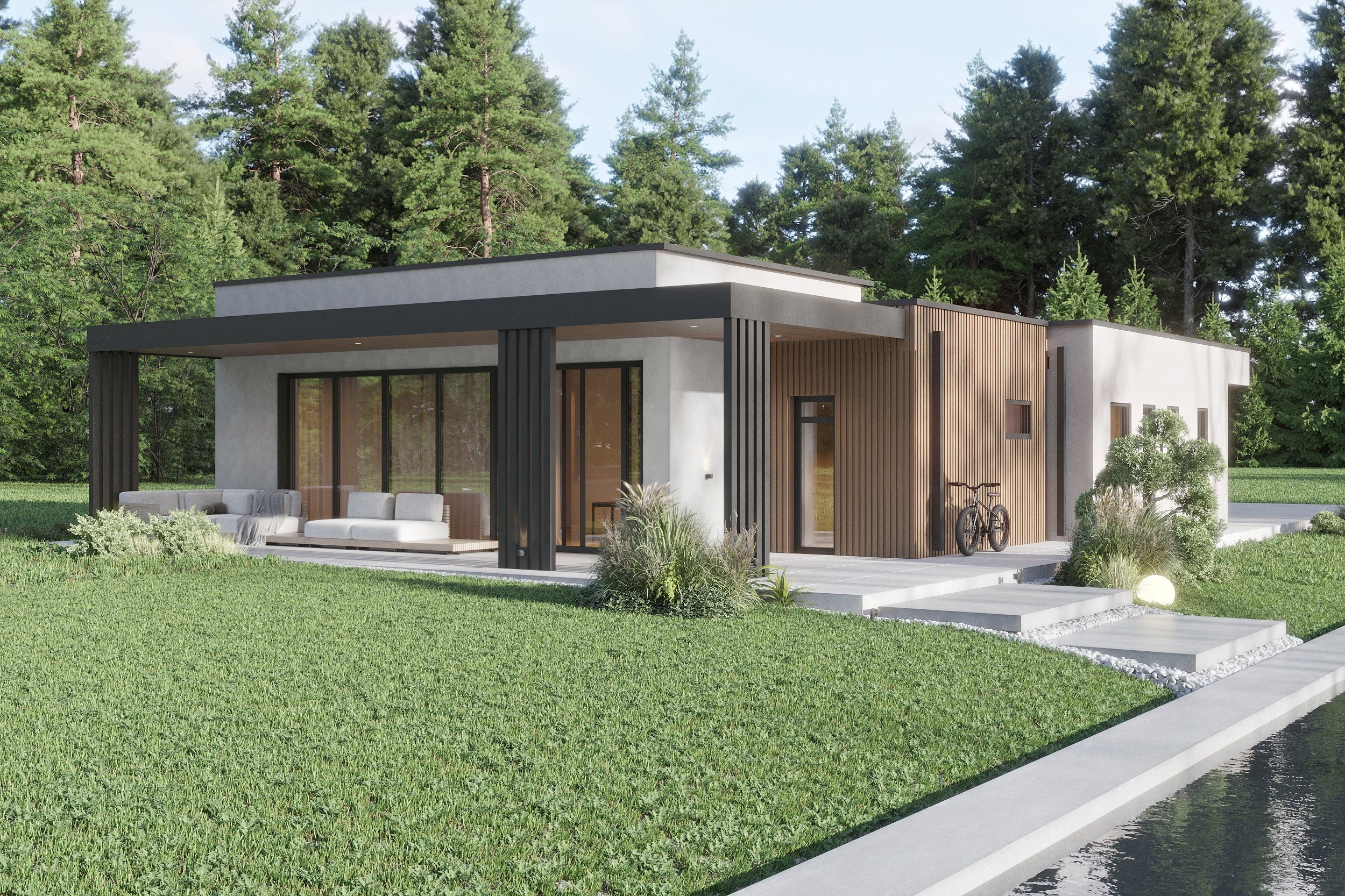 3д визуализация Коттеджа_1. Ксения. 3D‑визуализатор