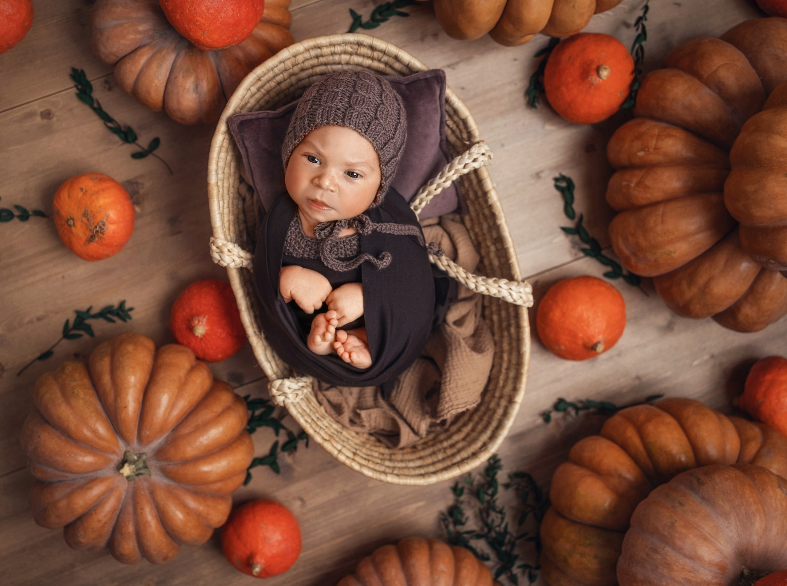 «Моя Кроха» + семейные кадры (9 дней). Фотограф новорожденных в Ялте