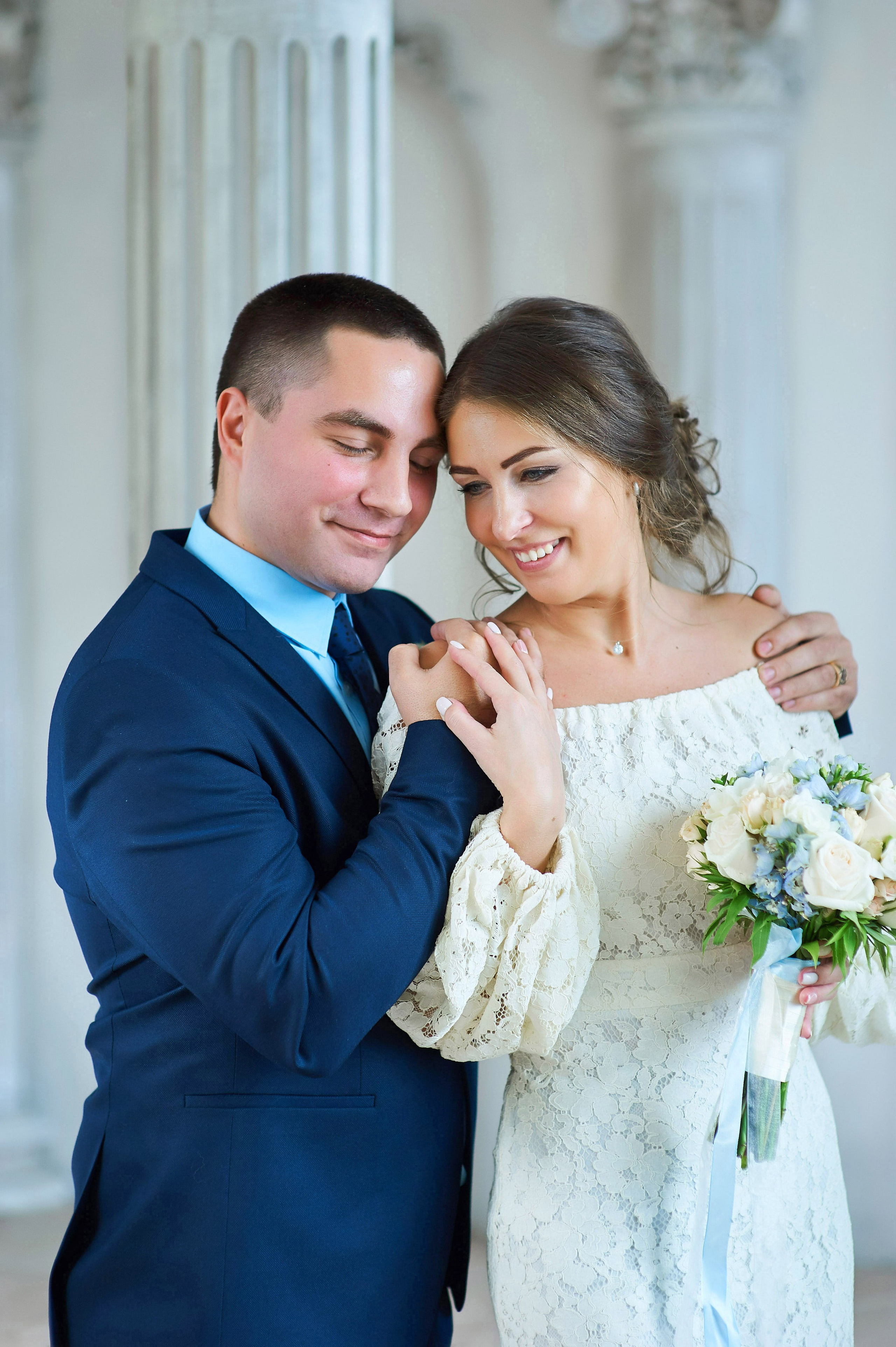 Свадебная фотосессия в студии. Портретный, семейный и свадебный фотограф в Санкт-Петербурге и в Пушкине Ширяев Денис