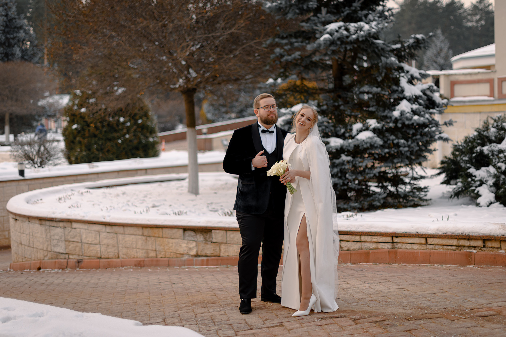 Зимняя свадьба Ангелины и Павла в Москве. Свадебный и индивидуальный фотограф Никита Роут | Москва