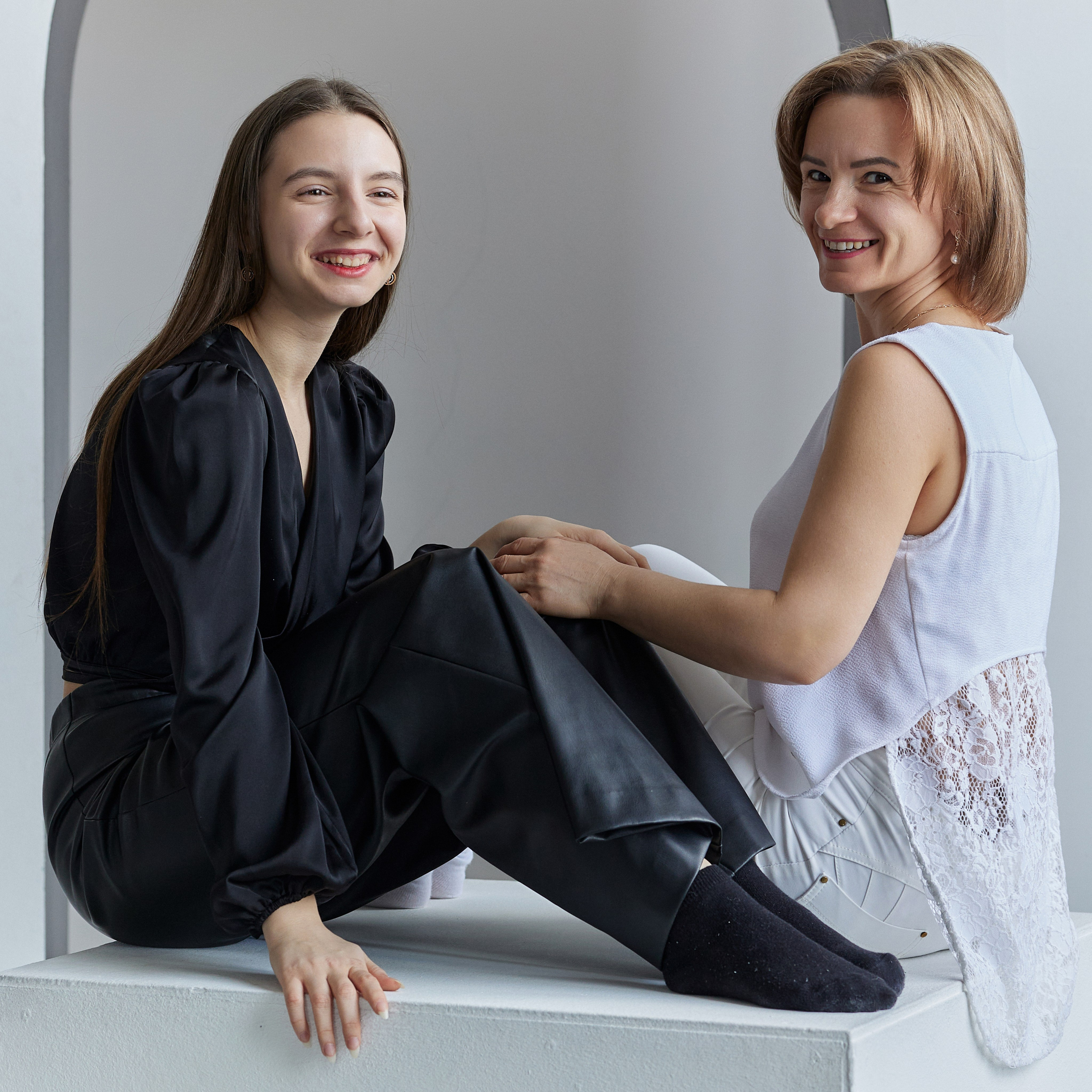 Настя и мама Елена