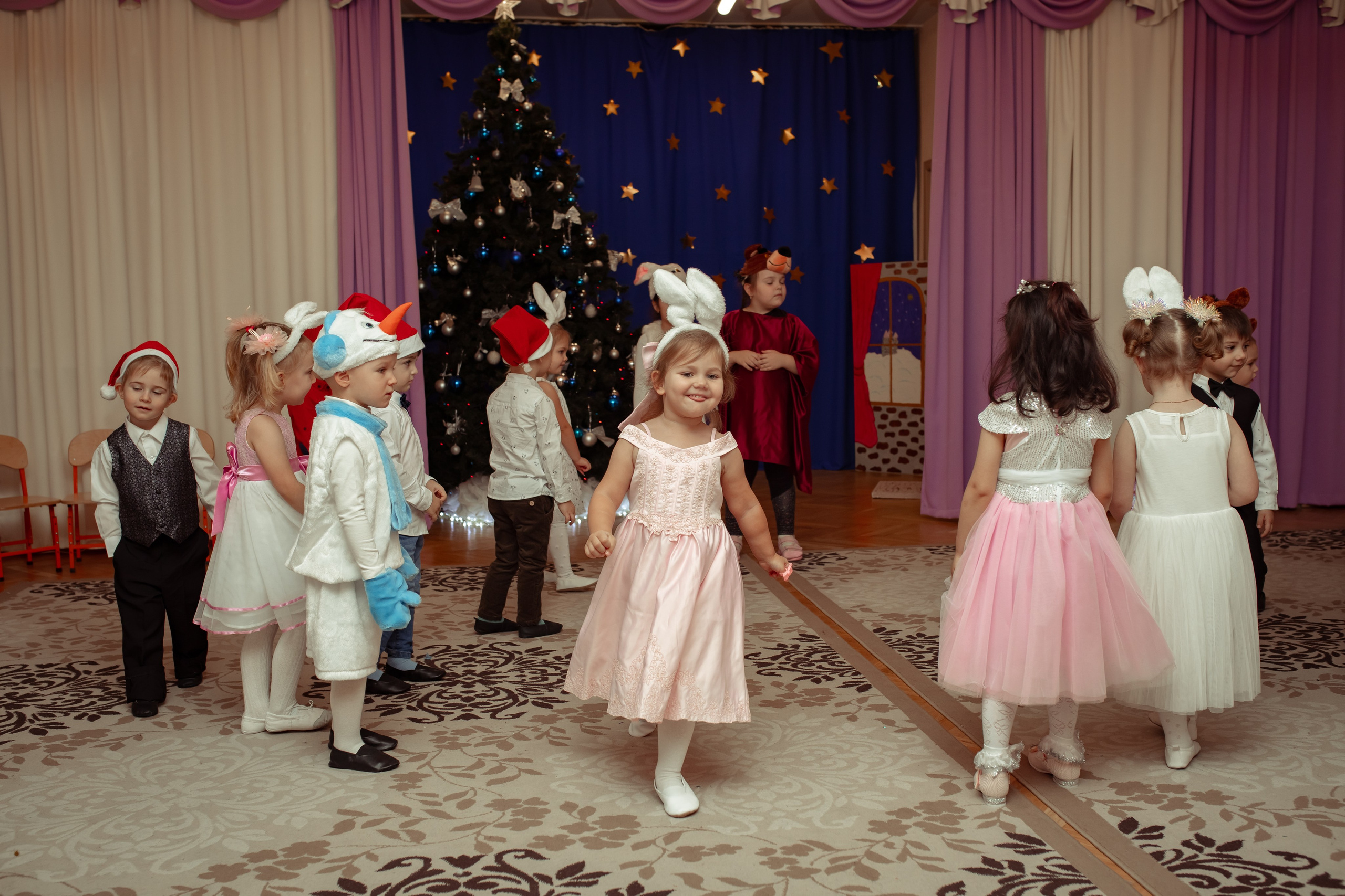 Новогодний утренник в детском саду. Семейный и детский фотограф в Москве Дорогова Екатерина