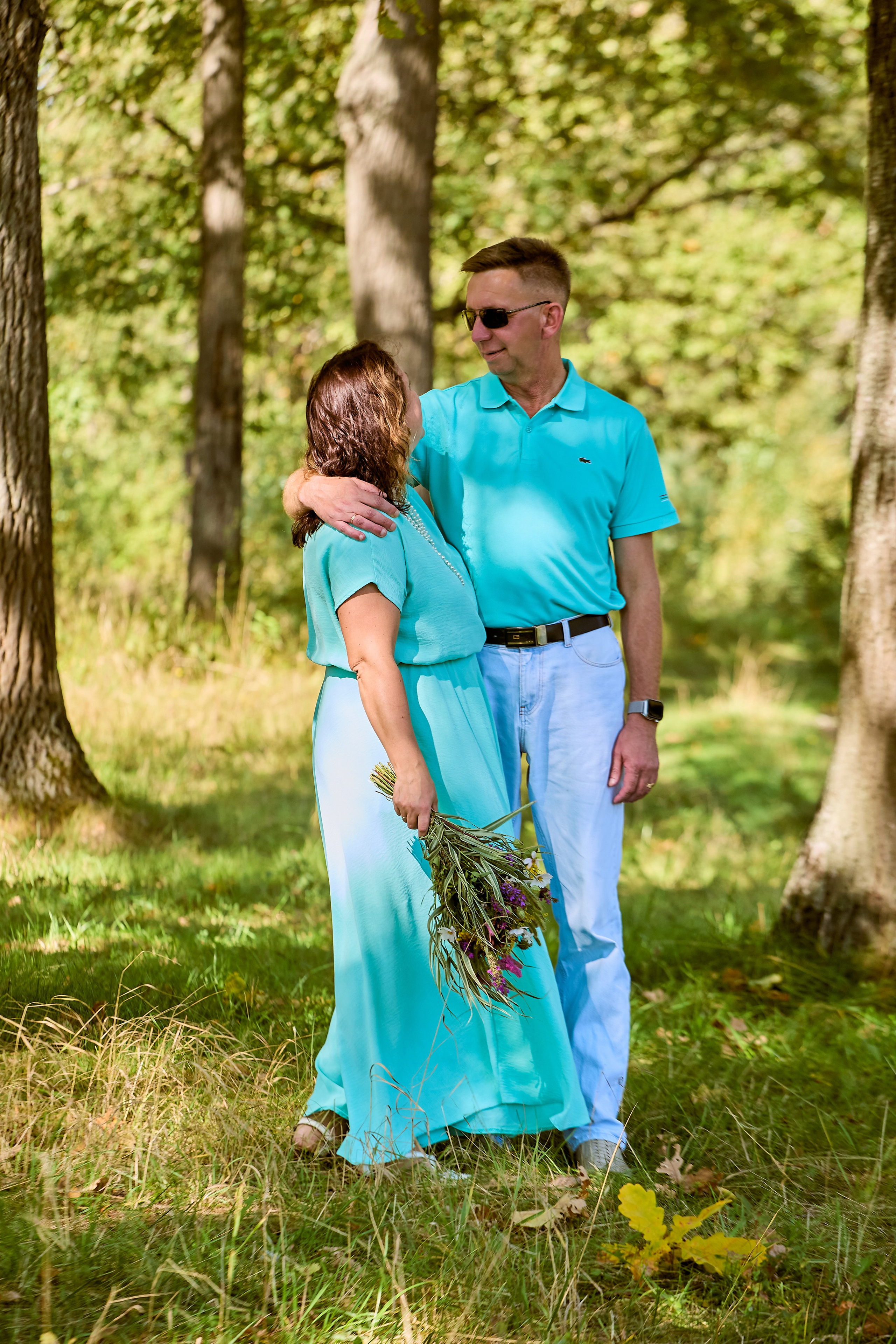 Фотосессия семьи в последний день лета