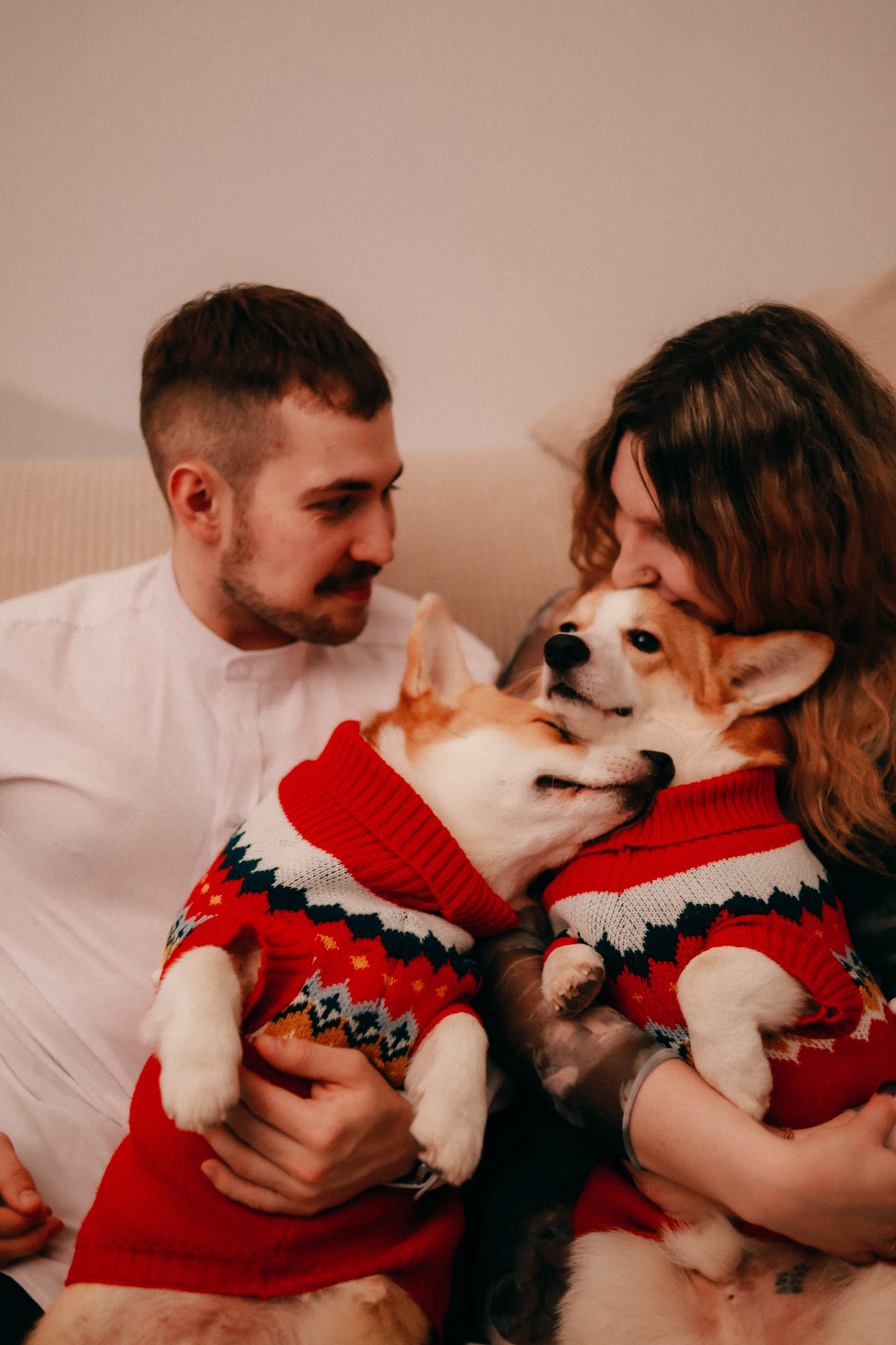 Оля, Антон и сыновья. Фотограф София Комкина