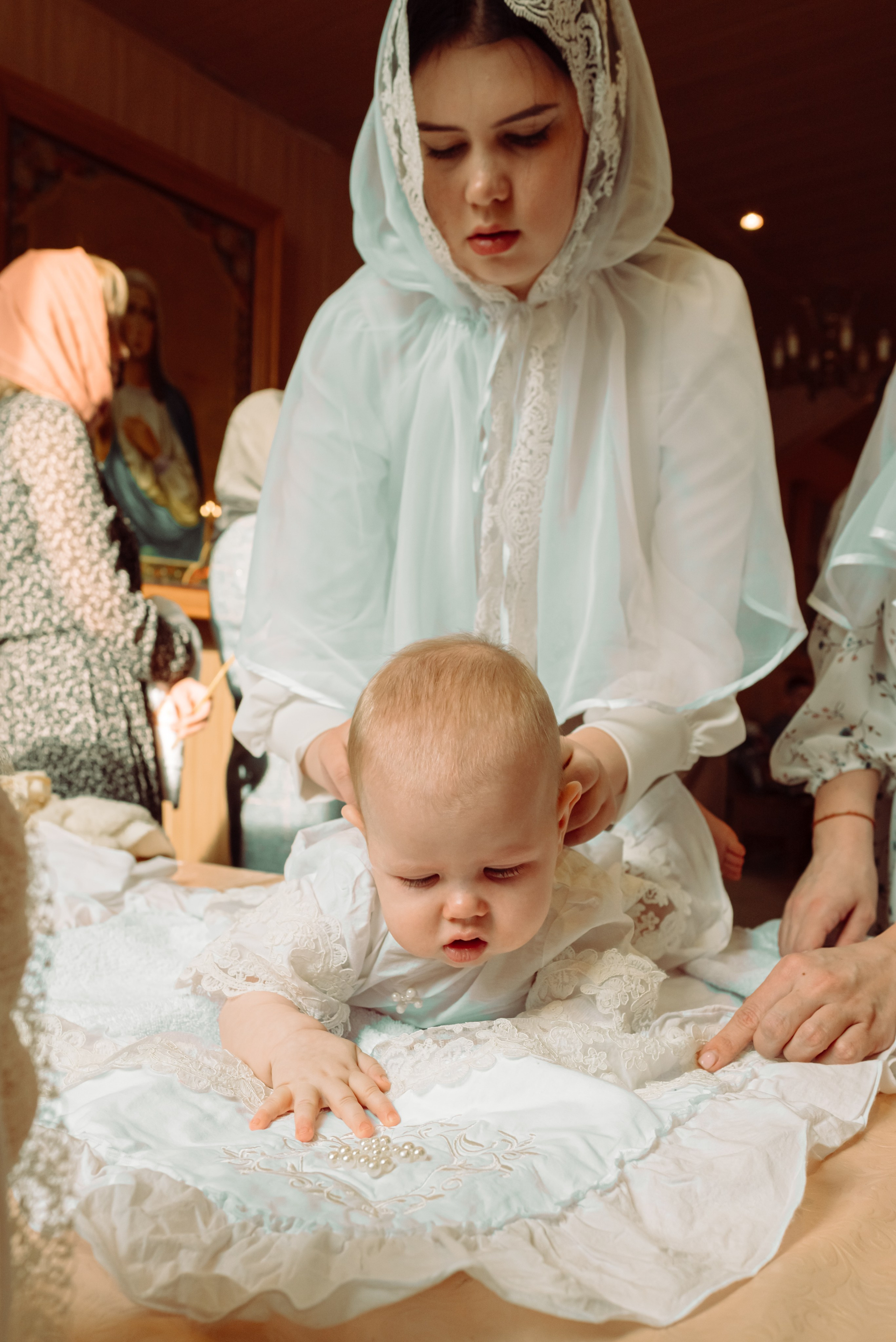 Крещение Амелии. Фотограф новорожденных в Норильске Виктория Шагалиева