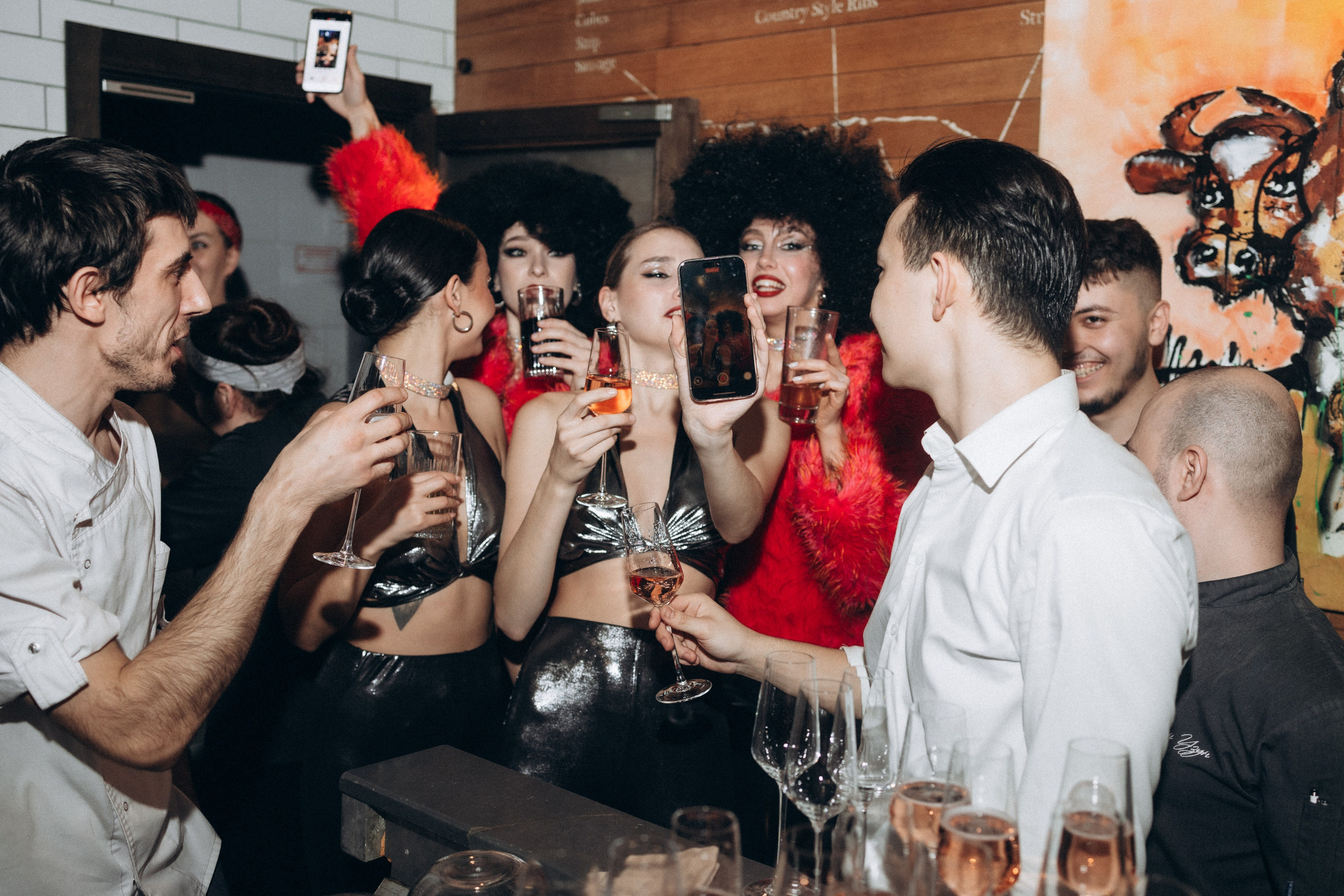 Новогодний корпоратив ресторан Рибай. Фотограф Артем Бросов в Санкт-Петербурге и Дубае