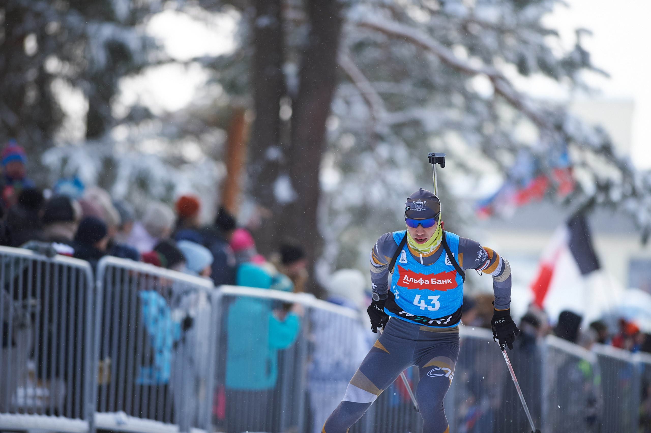 Биатлон. Чемпионат России — 2024/2025, 3-й этап, Ижевск. Спринт. Мужчины. Спортивный репортажный фотограф в Ижевске Сергей Мерзляков