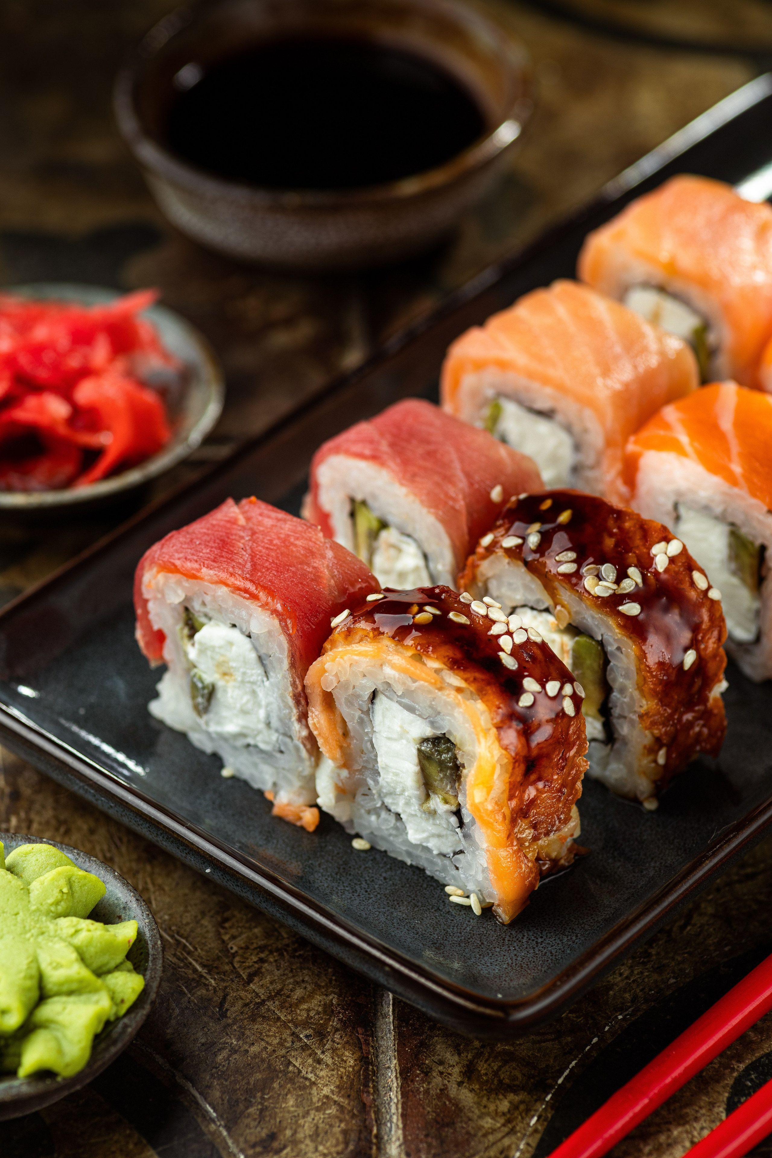 Роллы и суши. Юлия Космо — фуд-фотограф, предметный стилист, Москва