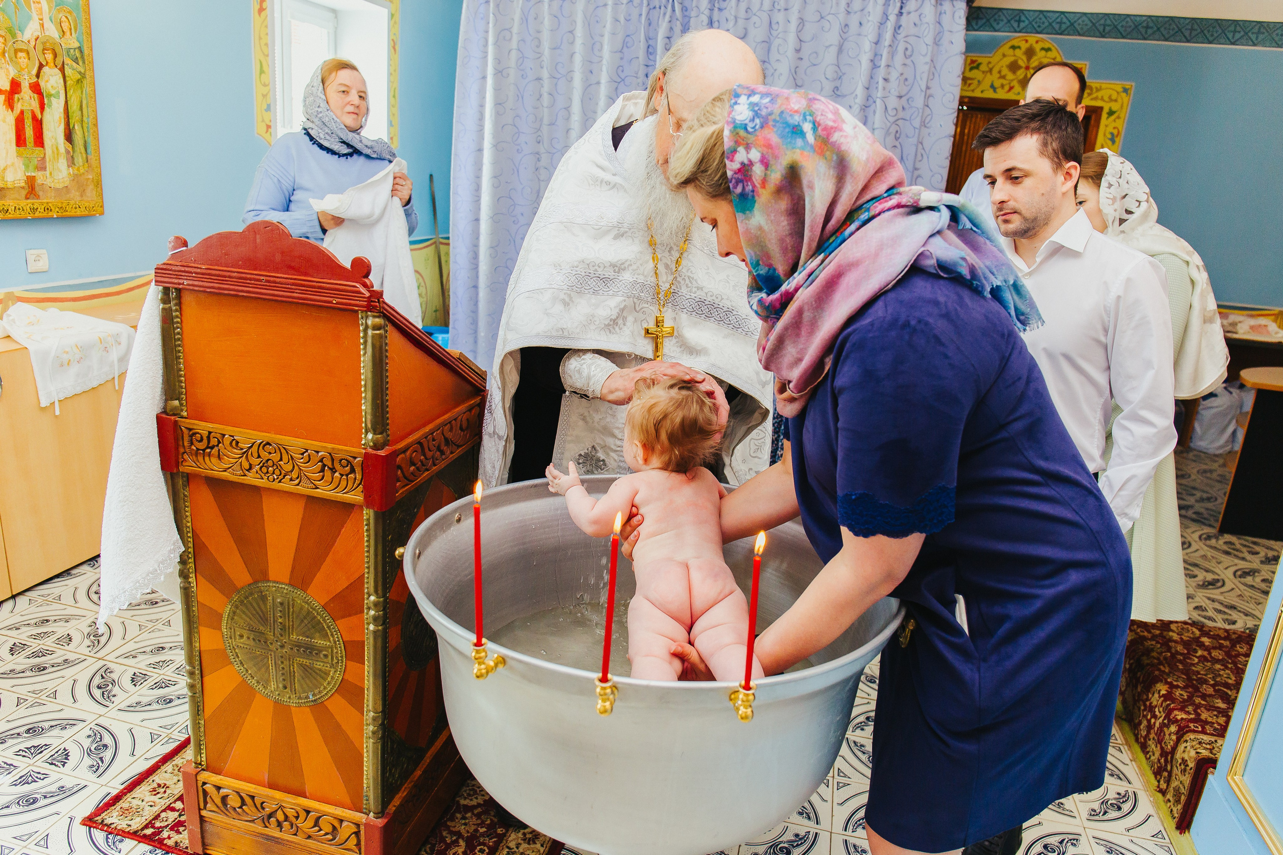 Фотосессия крещения малыша. Фотограф новорожденных и детский в Сергиевом Посаде Кругликова Юлия