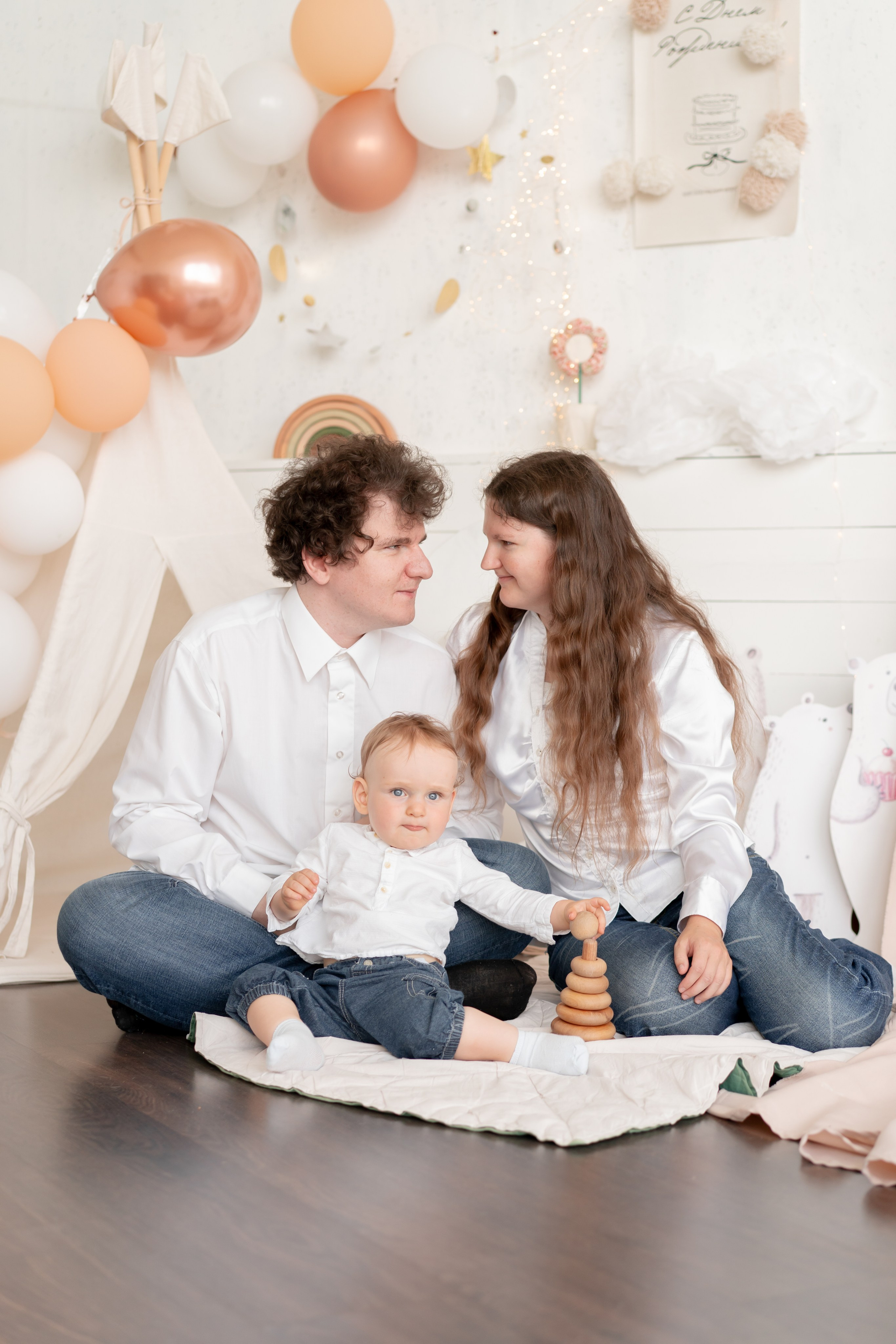 Тимошке 1 годик!. Детская, семейная фотостудия в Санкт-Петербурге ТЕПЛО