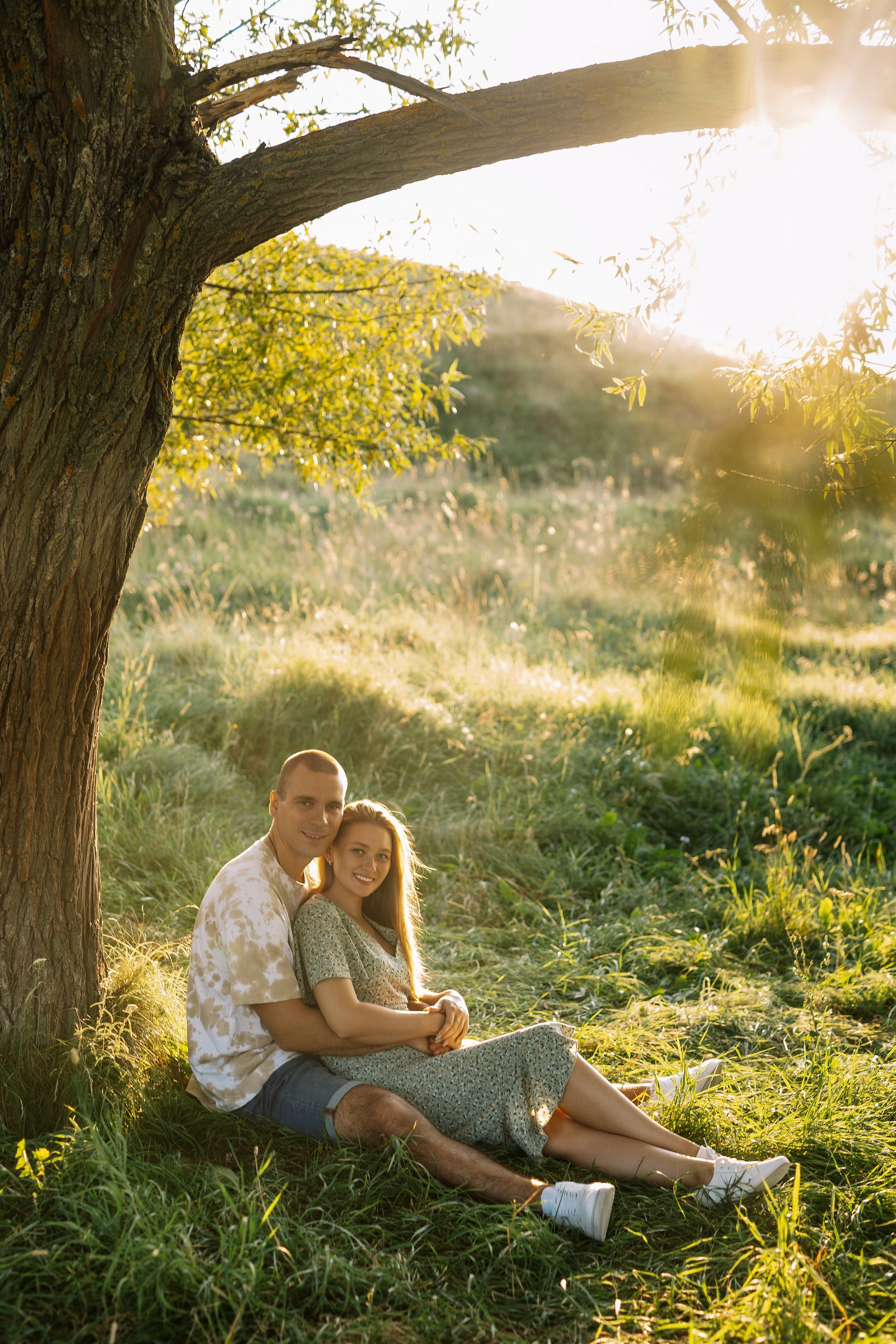 Фотосессия на закате на фоне природы для Инны и Максима. Свадебный фотограф в Тамбове Павел Четвертков
