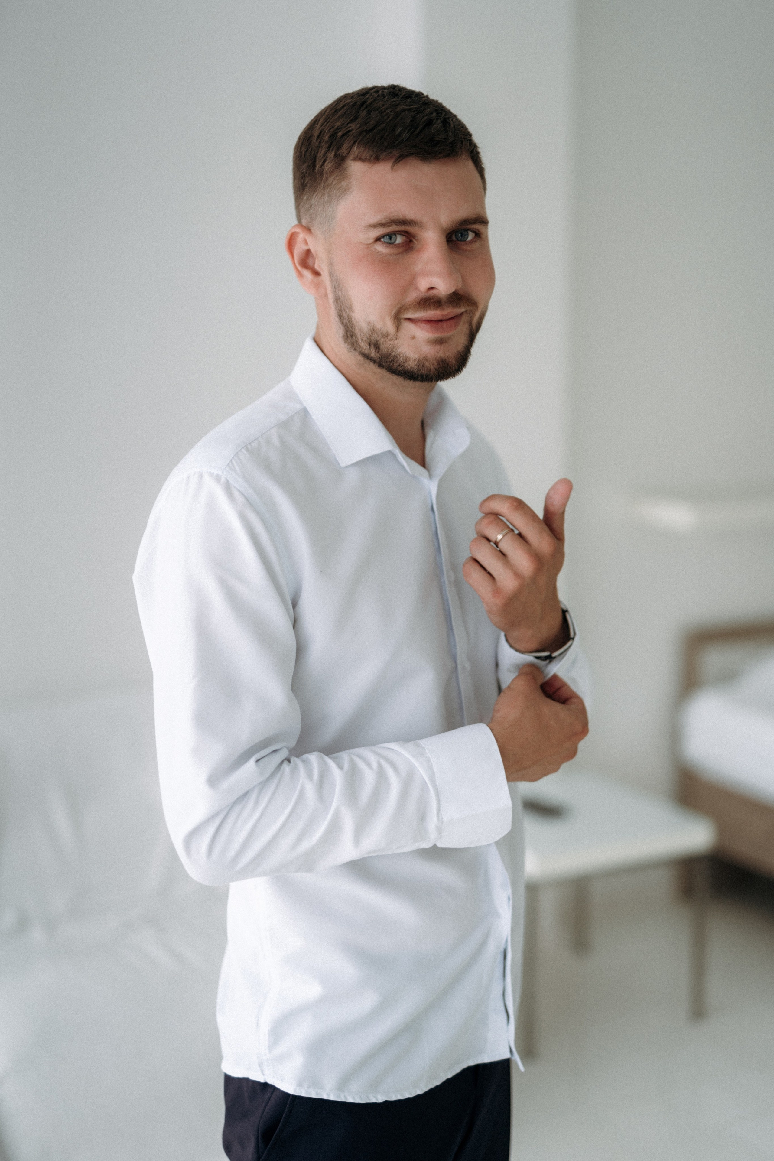 Свадебная фотосессия для Кристины и Мирослава, утро жениха и невесты. Свадебный фотограф в Тамбове Павел Четвертков