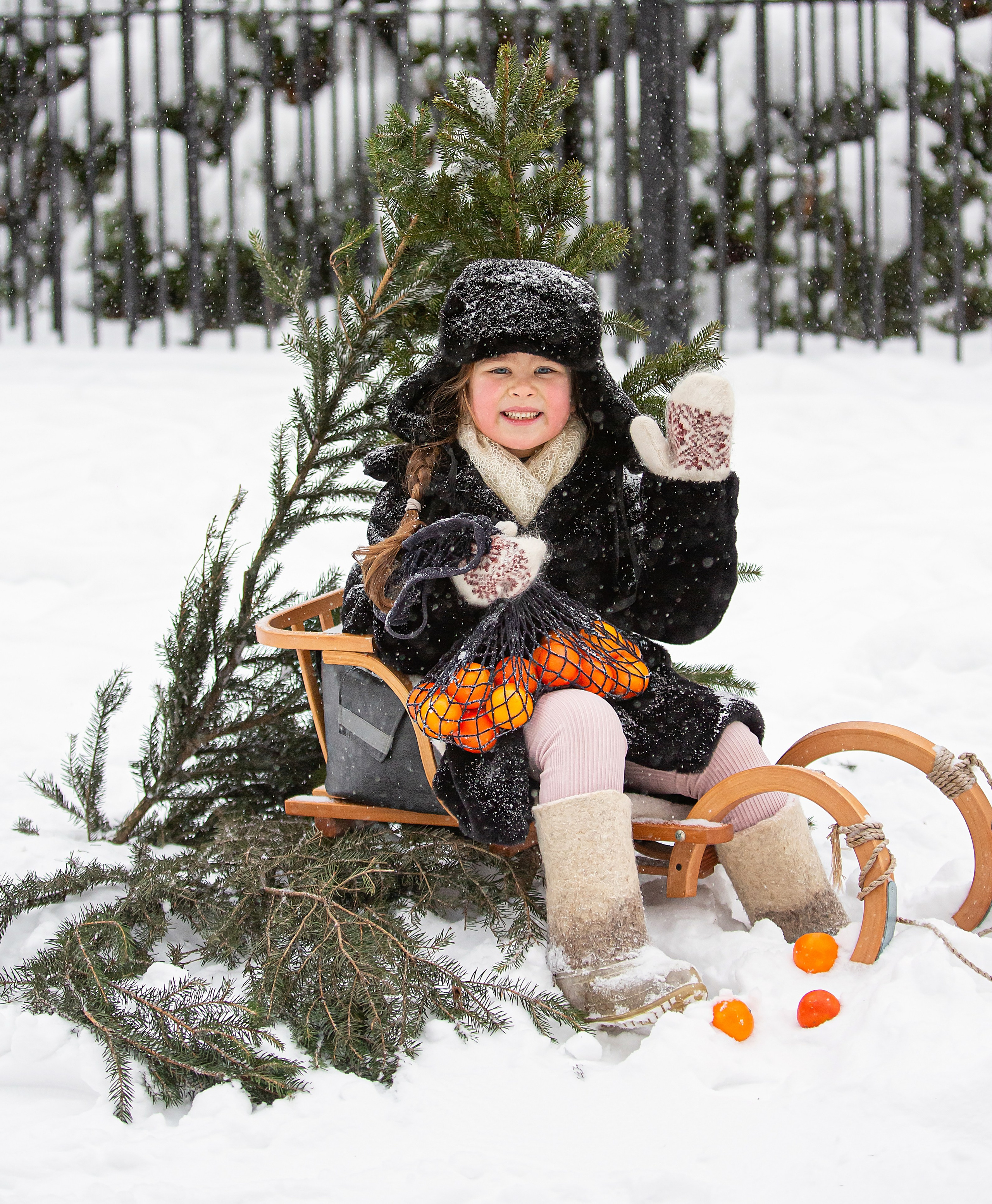 Зима в детском саду. Свадебный, семейный, детский фотограф в Санкт-Петербурге