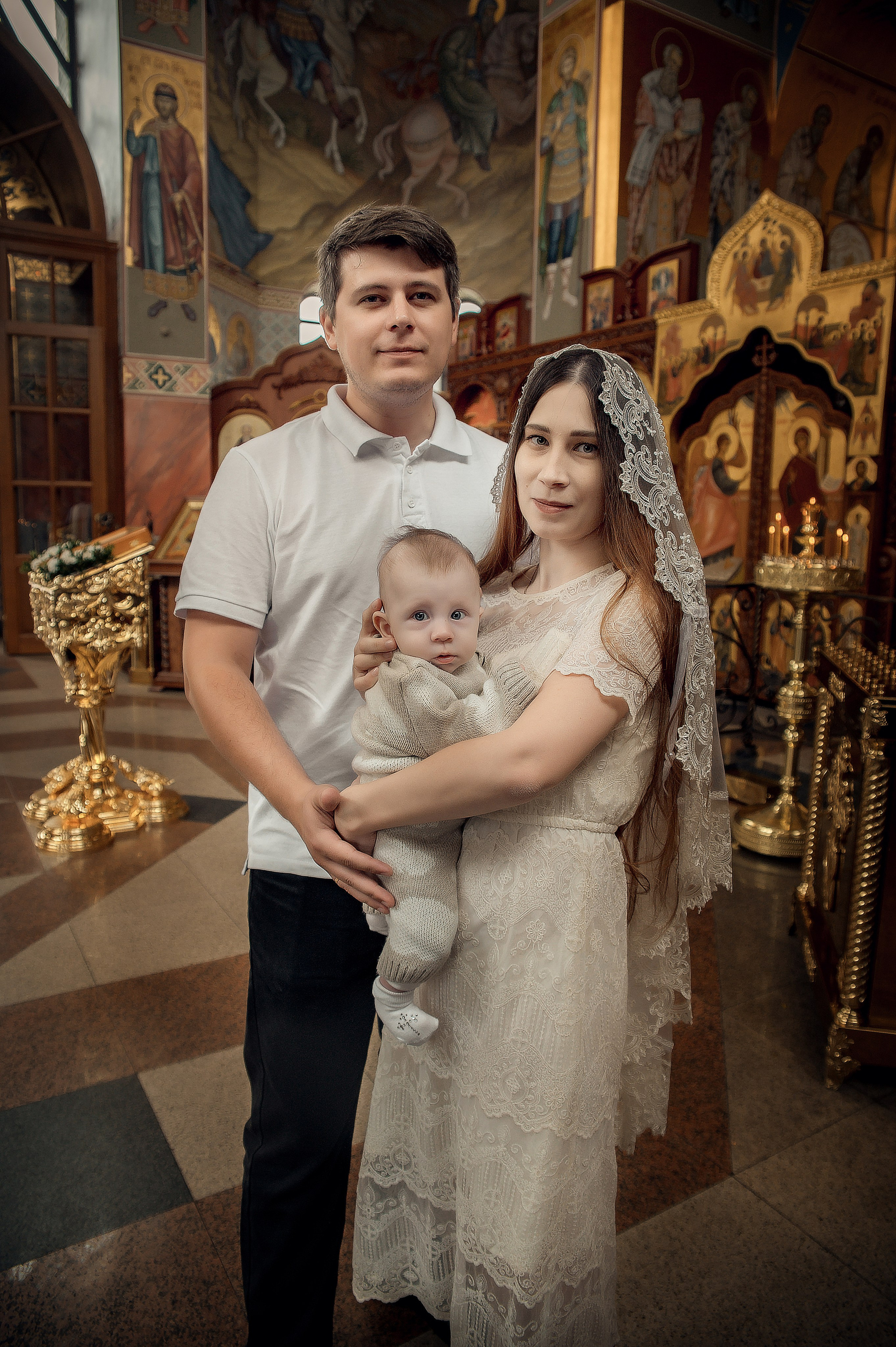 Таинство Крещения Романа, Храм Всех Святых Волгоград Мамаев Курган. Церковный, семейный и репортажный фотограф Волгоград, Волжский