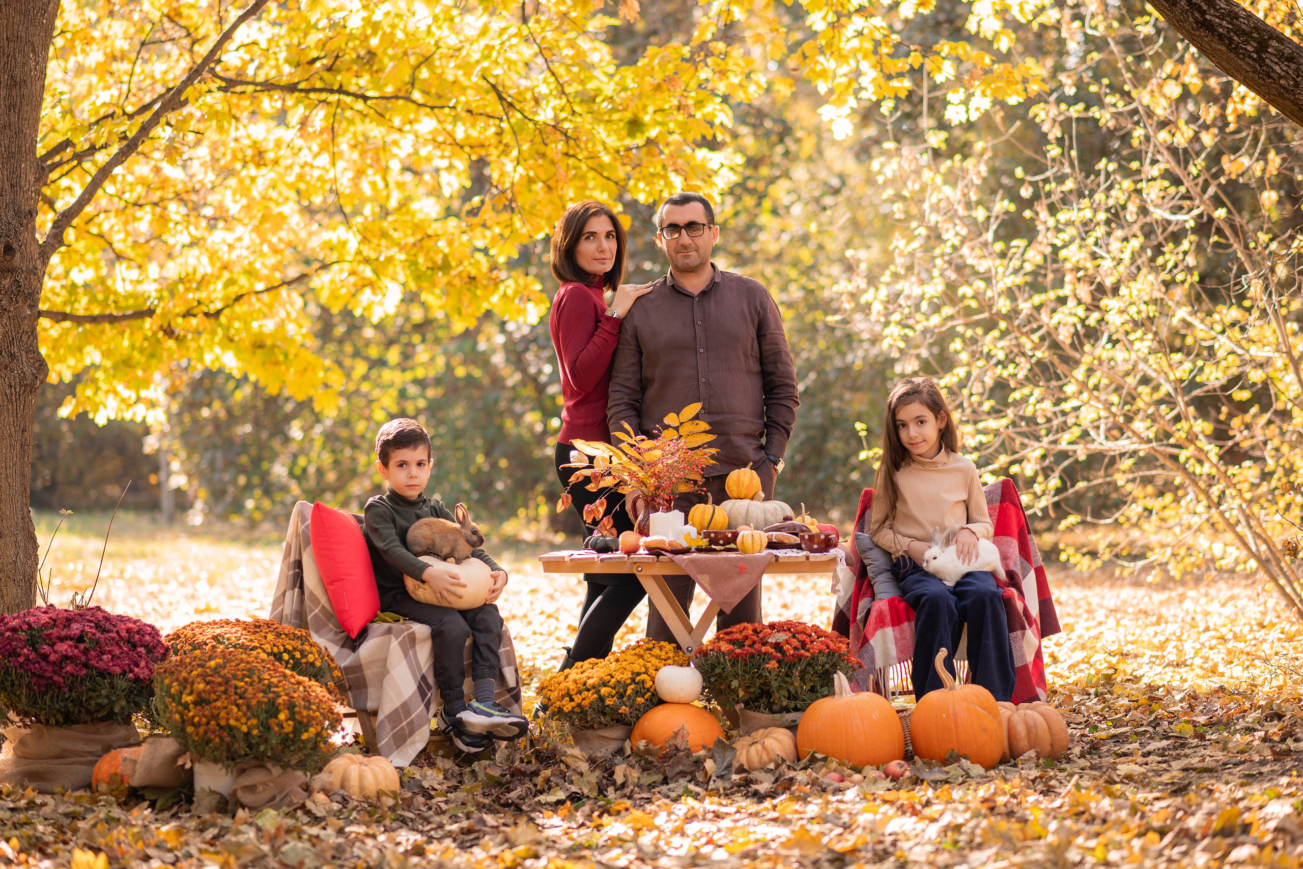 Осенние съемки на улице. Семейный фотограф в Краснодаре
