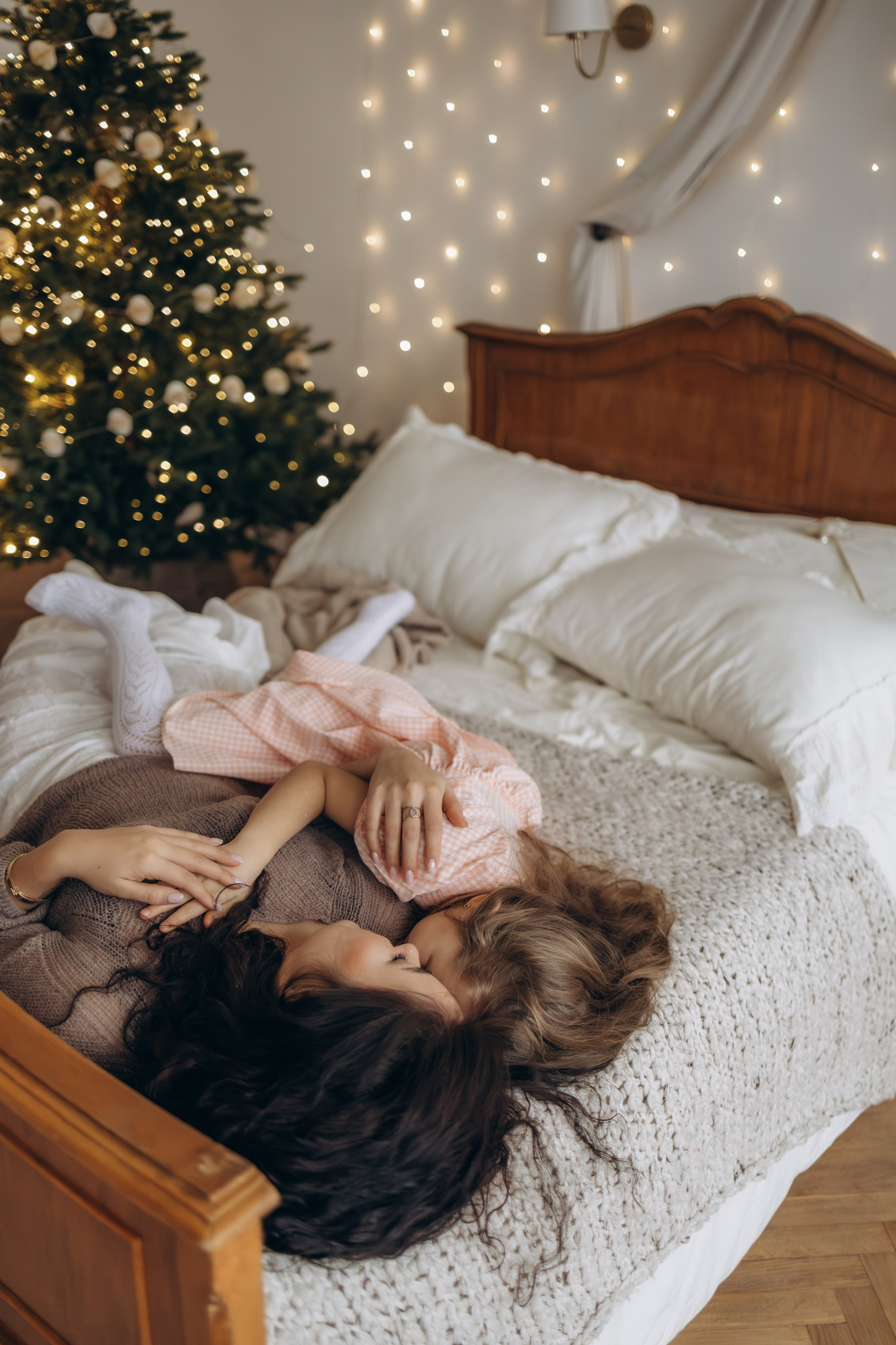 Мамочка и доченька в студии, г. Обнинск (Калужская обл.). Надежда Стар семейный и церковный фотограф в Жукове и Калужской области