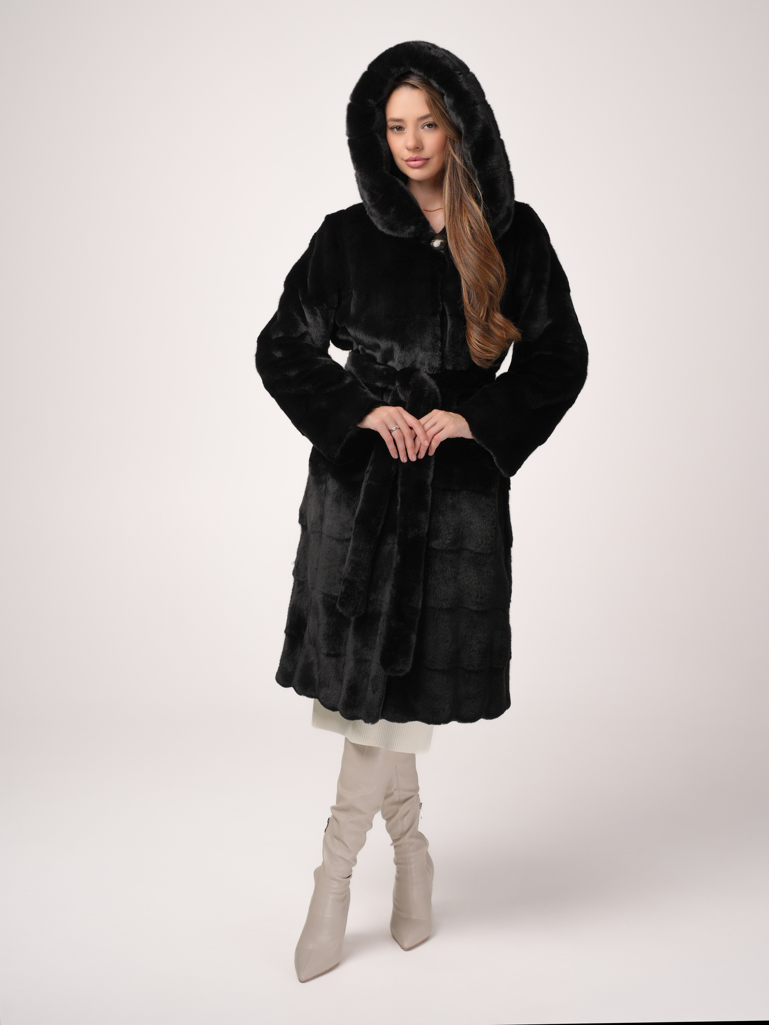 Новогодняя фотосессия бренда шуб. Портретный фотограф Москва Белогорцев Сергей