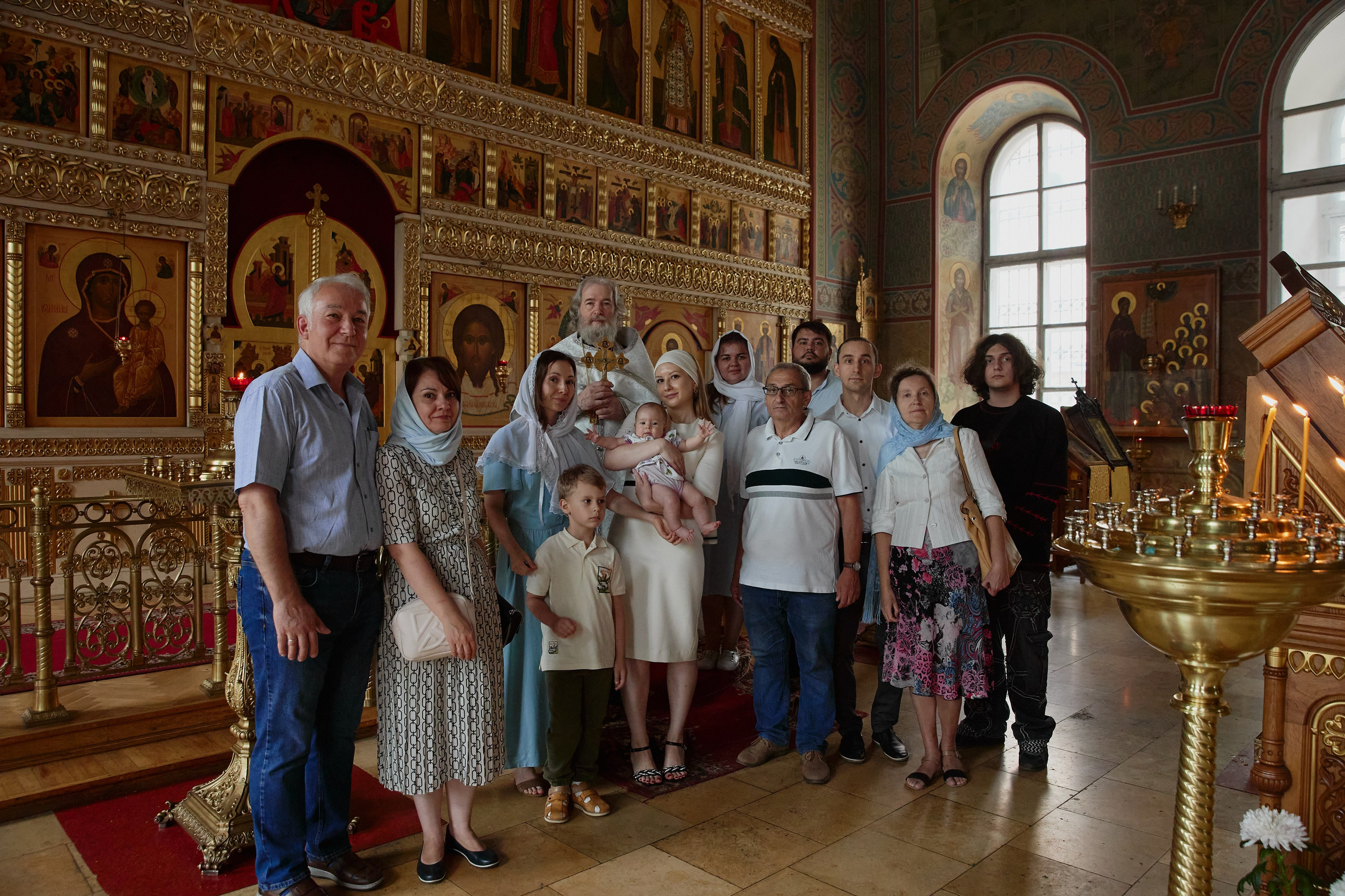 Крещение Анюты. Семейный фотограф в Москве Вера Гук
