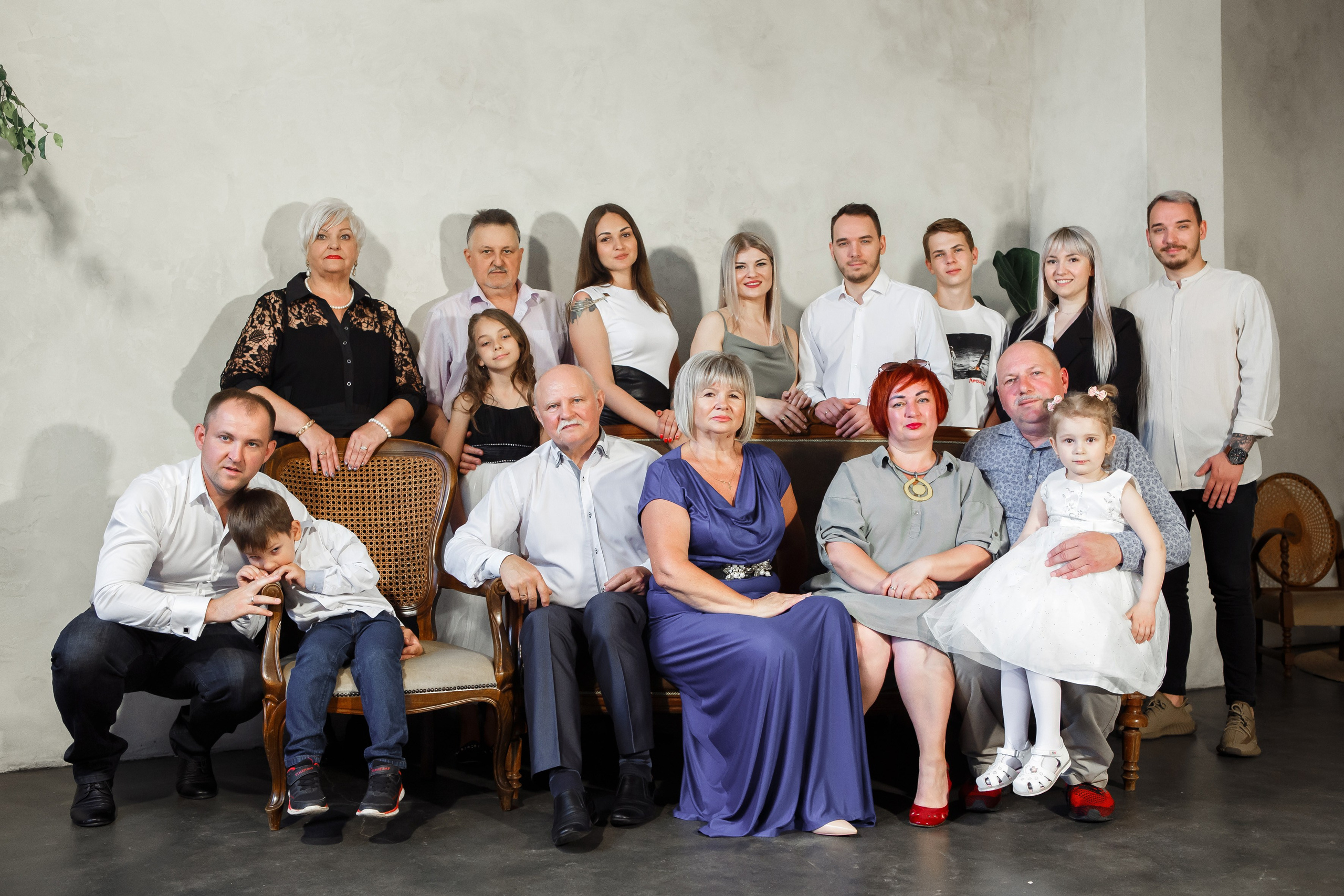Очень большая семья, личные и парные портреты. Свадебный и портретный Фотограф в Липецке Дмитрий Котюков